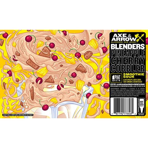 Axe & Arrow Blenders Pineapple Cherry Cobbler Smoothie Sour by CraftShack Liquor Store