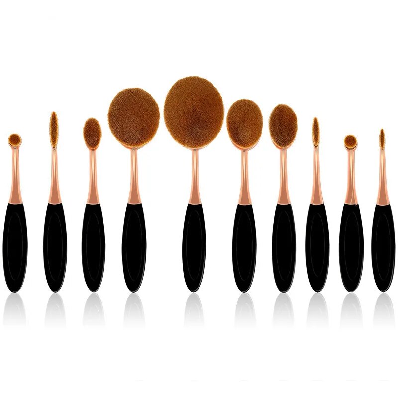  Beauty Experts Set of 10 Oval Beauty Brushes by VistaShops VistaShops Perfumarie