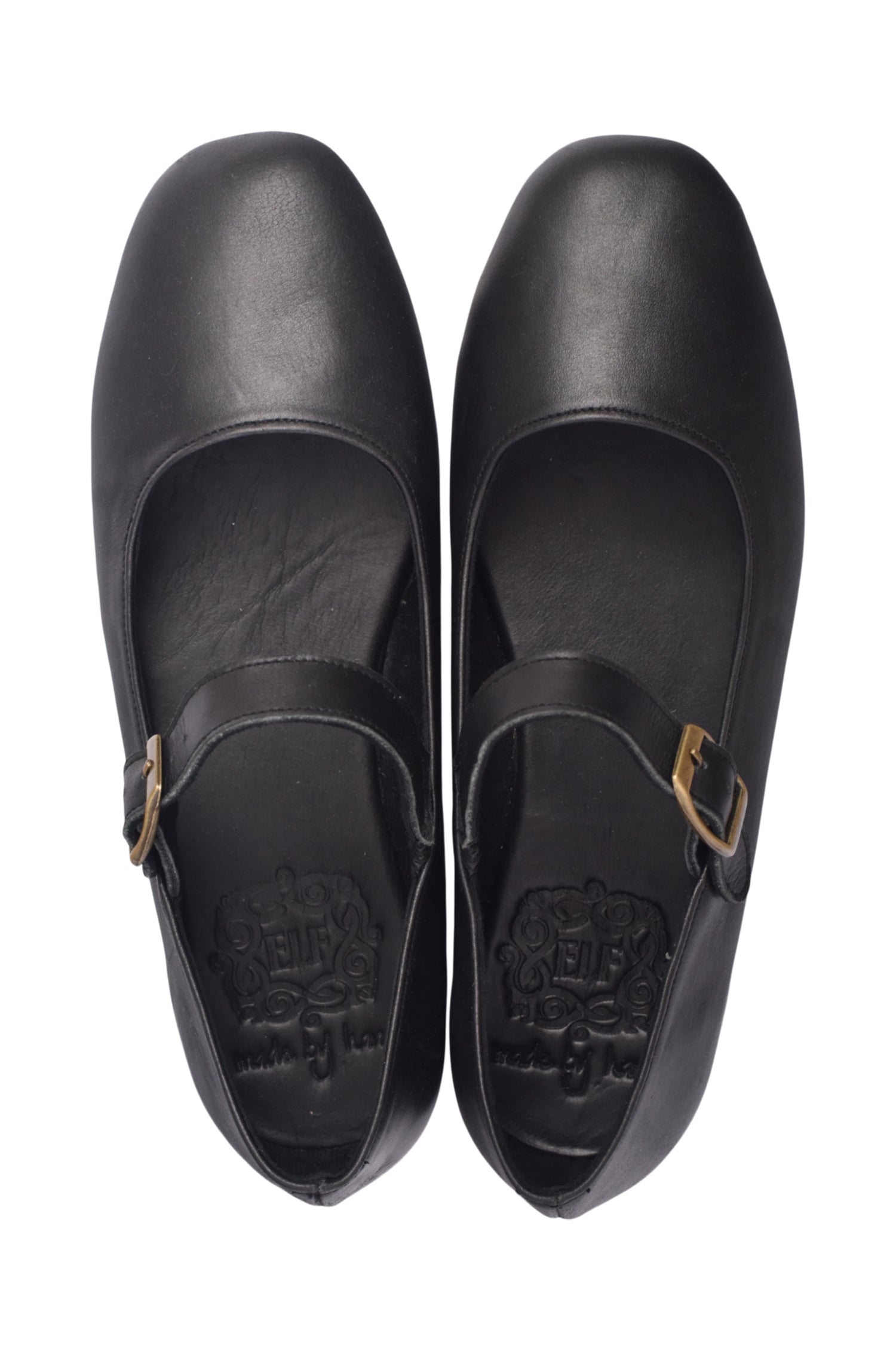 Belle Rose Round Toe Leather Flats by Bali ELF