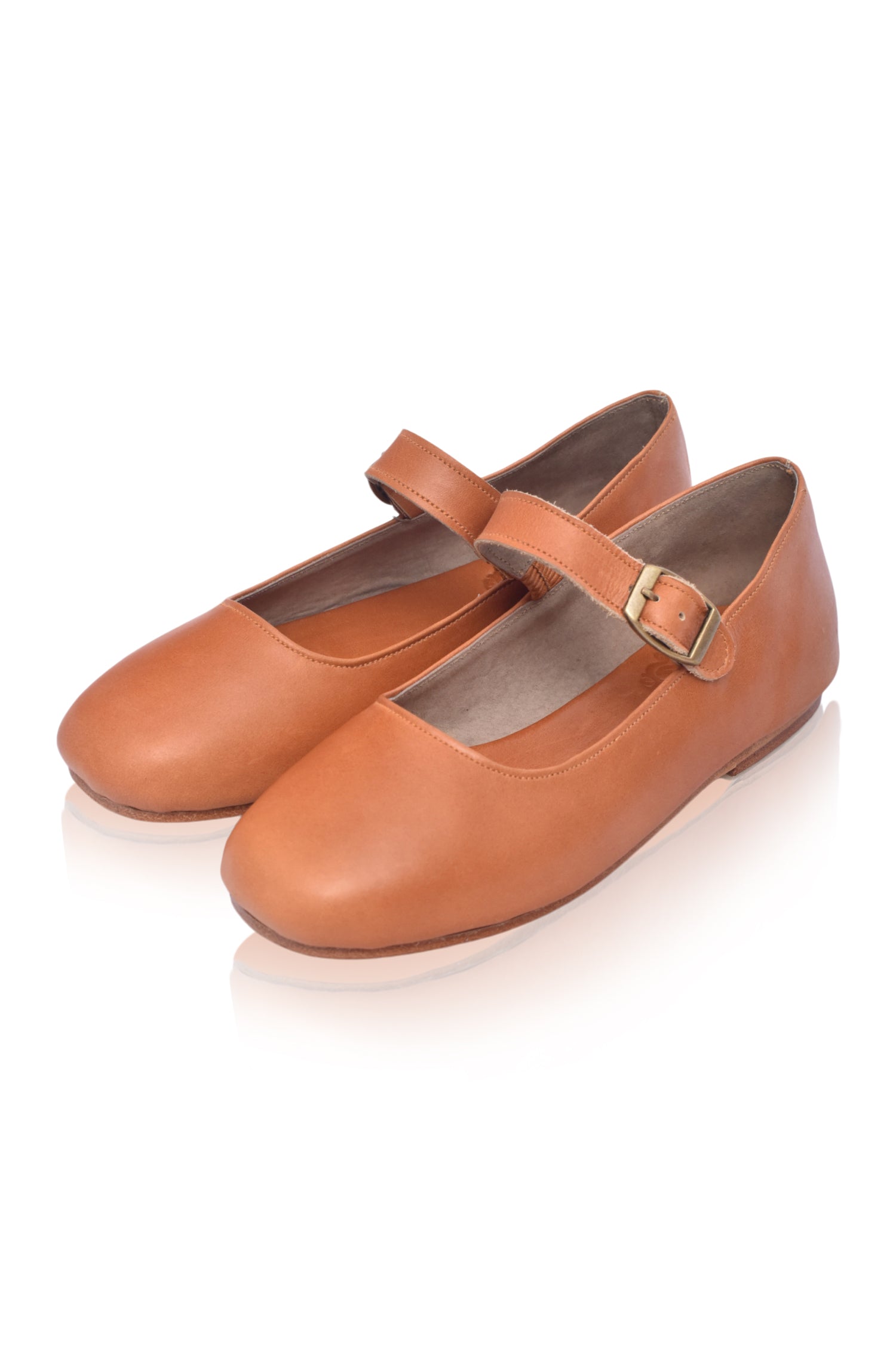 Belle Rose Round Toe Leather Flats by Bali ELF