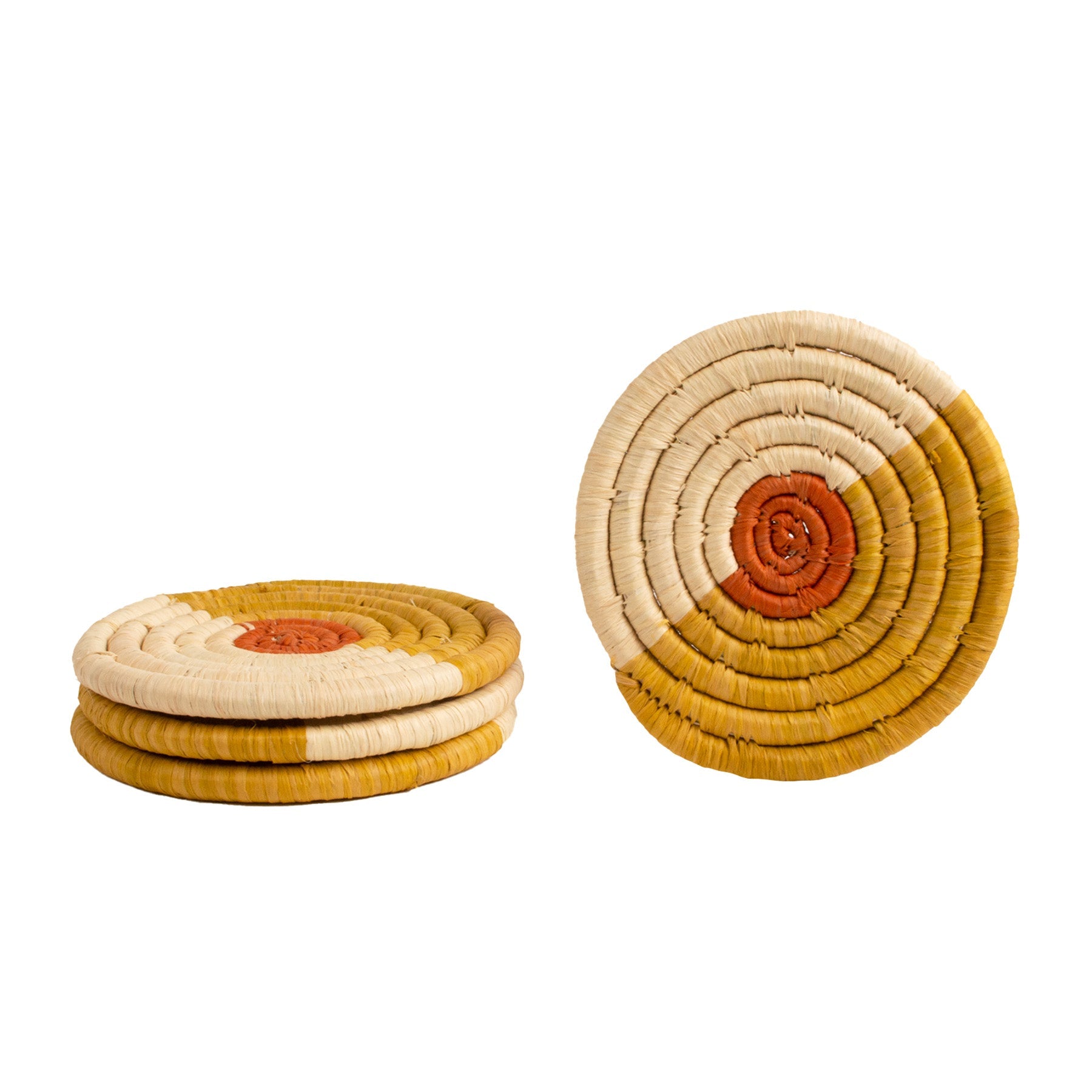 Seratonia Coasters - Pomelo, Set of 4 by Kazi Goods - Wholesale Kazi Goods - Wholesale Perfumarie