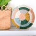  10" Medium Metallic Floret Round Basket by Kazi Goods - Wholesale Kazi Goods - Wholesale Perfumarie