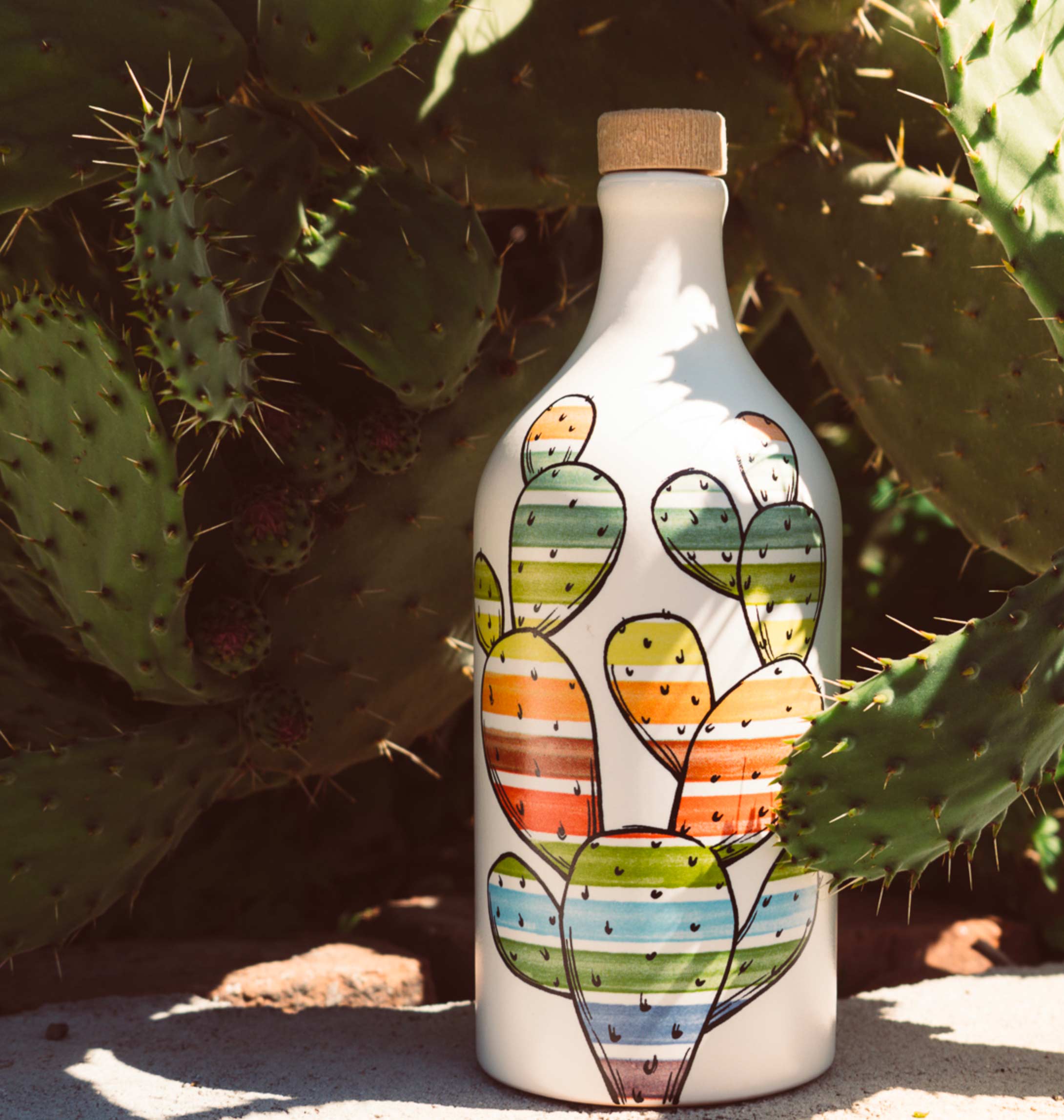 Cactus Extra Virgin Olive Oil Ceramic by Zia Pia