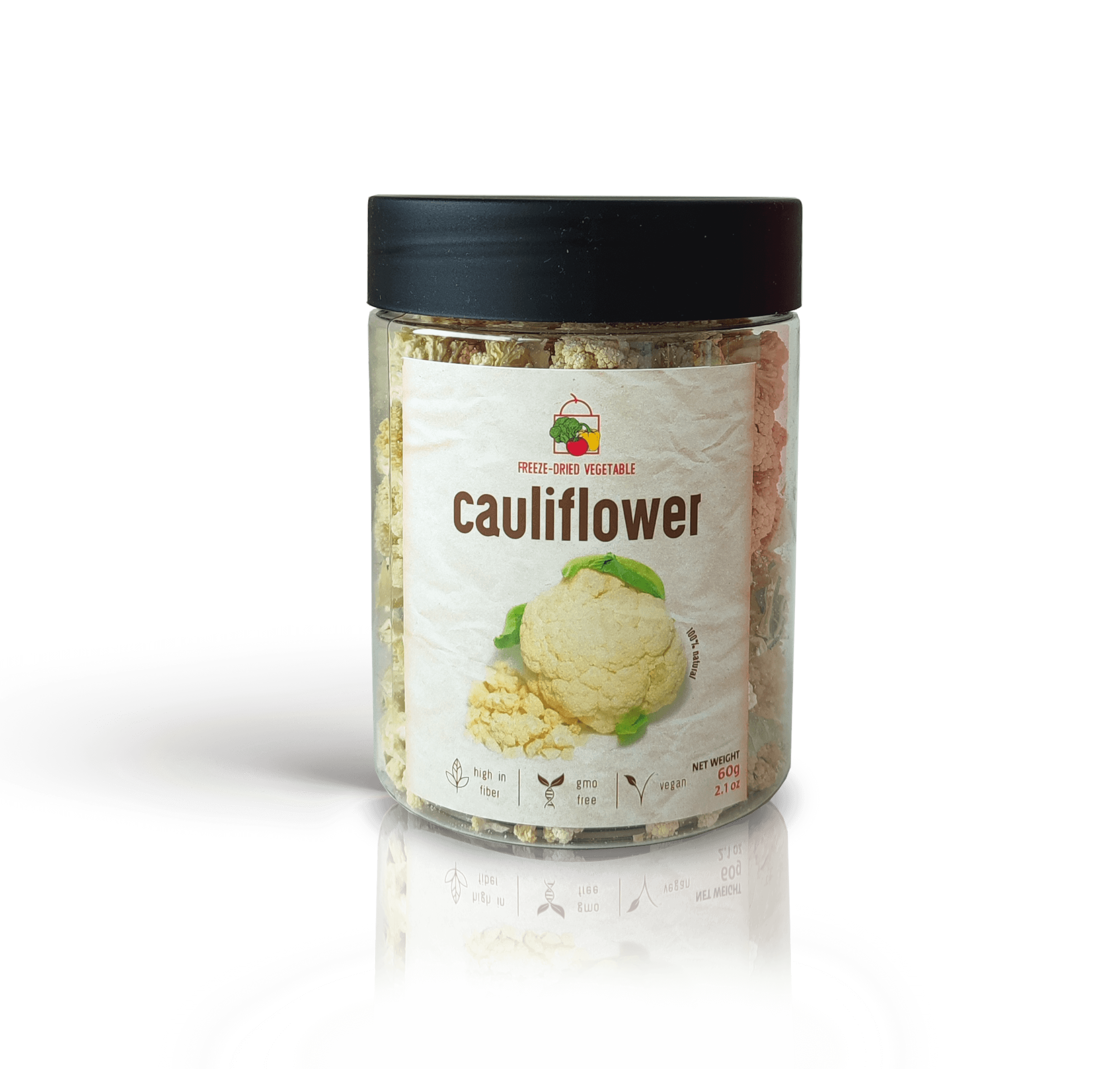 Freeze Dried Cauliflower by Diaita Smart Foods (Worldwide Shipping)