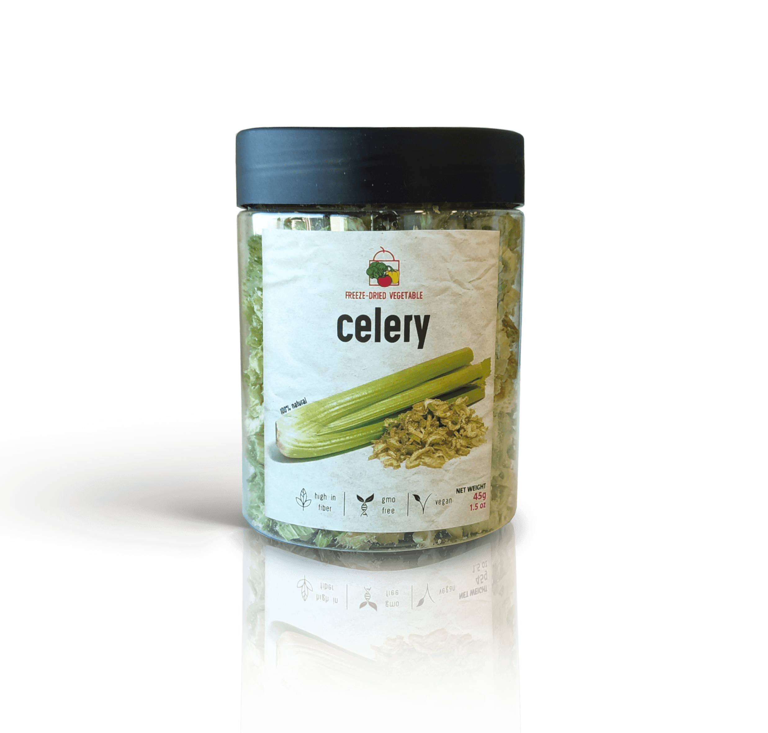 Freeze Dried Sliced Celery by Diaita Smart Foods (Worldwide Shipping)