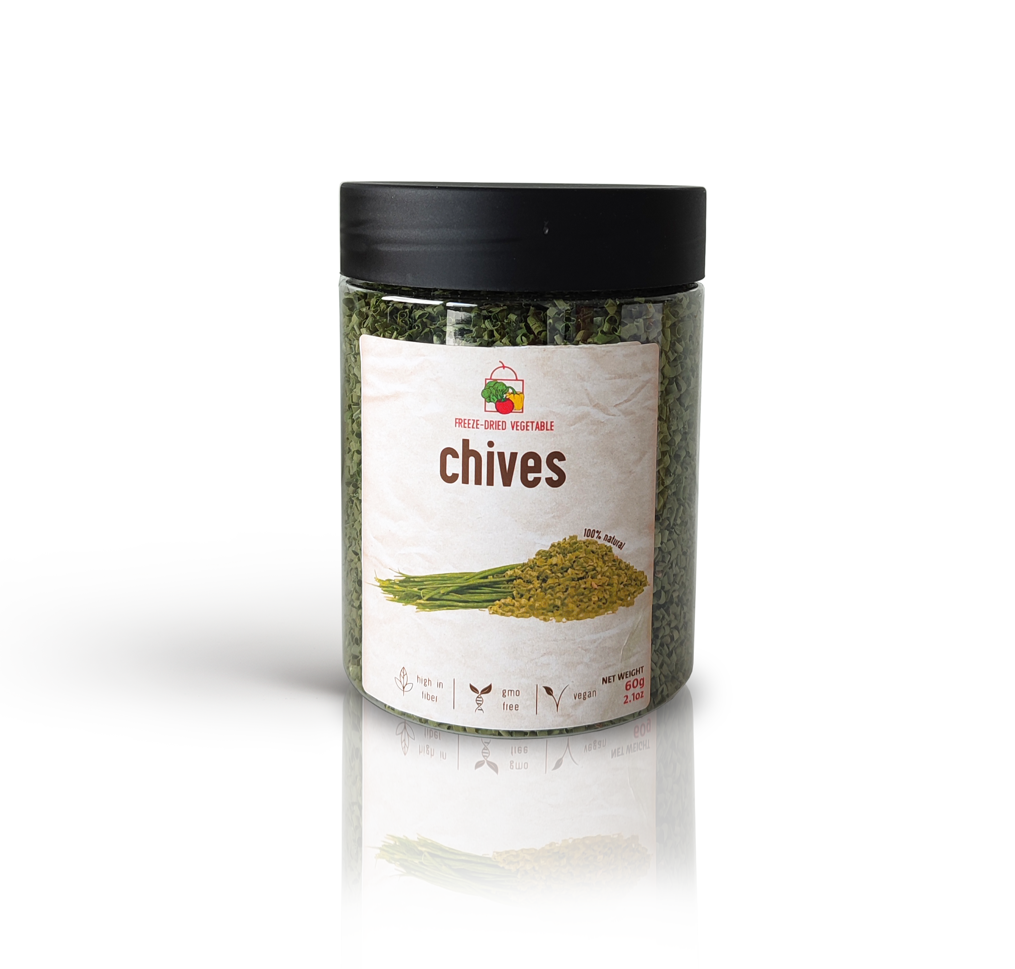 Freeze Dried Chives by Diaita Smart Foods (Worldwide Shipping)