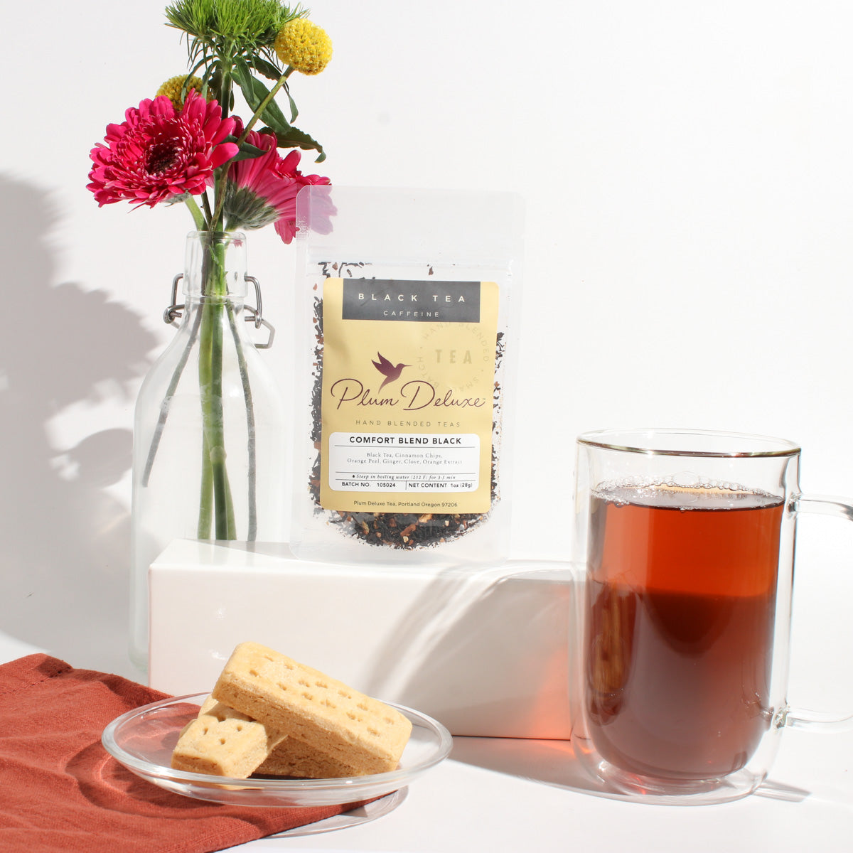 Comfort Blend Black Tea (Orange - Cinnamon) by Plum Deluxe Tea