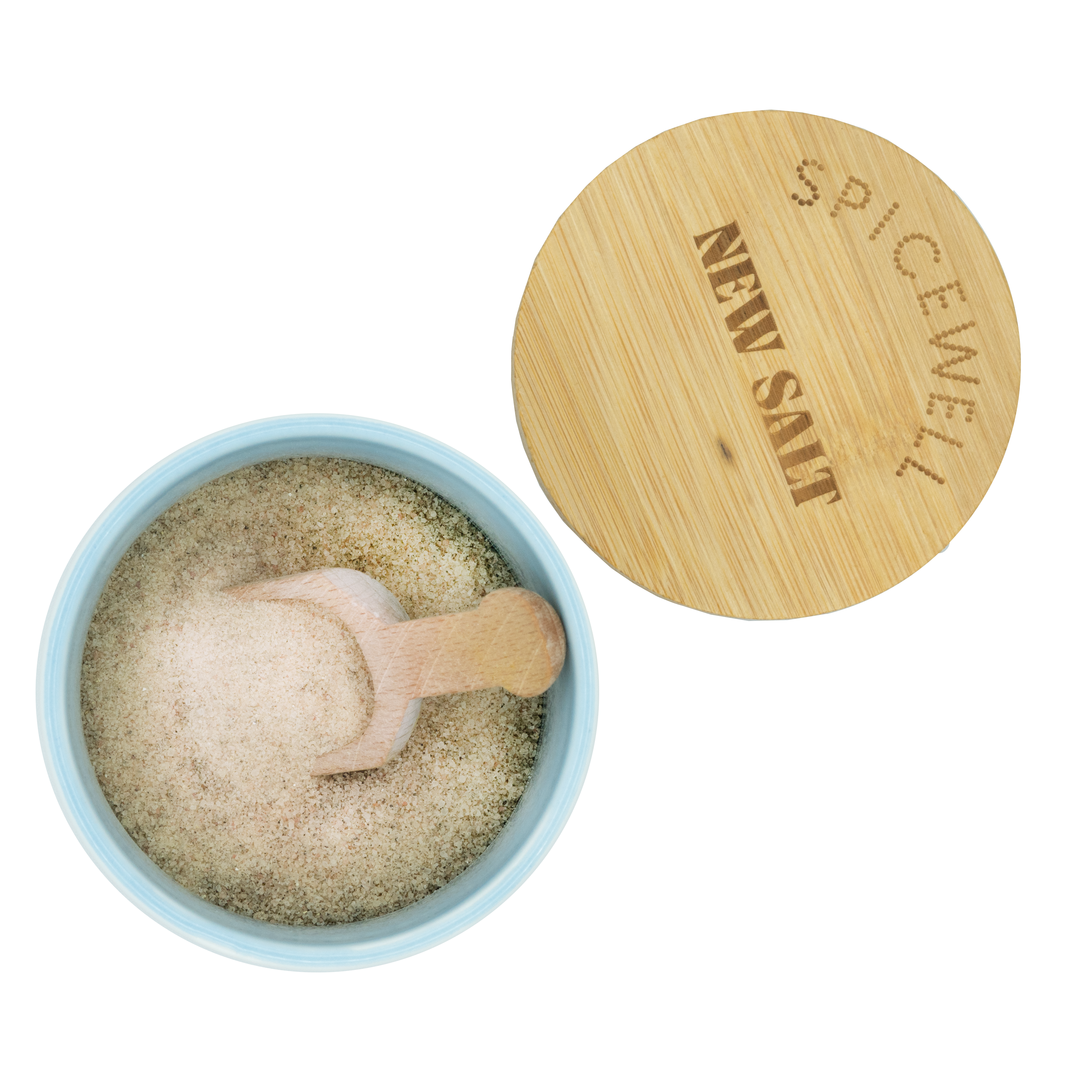 Spring Reset: New Salt & New Pepper Ceramic Cellar Set + Refill Pouch Bundle by Spicewell