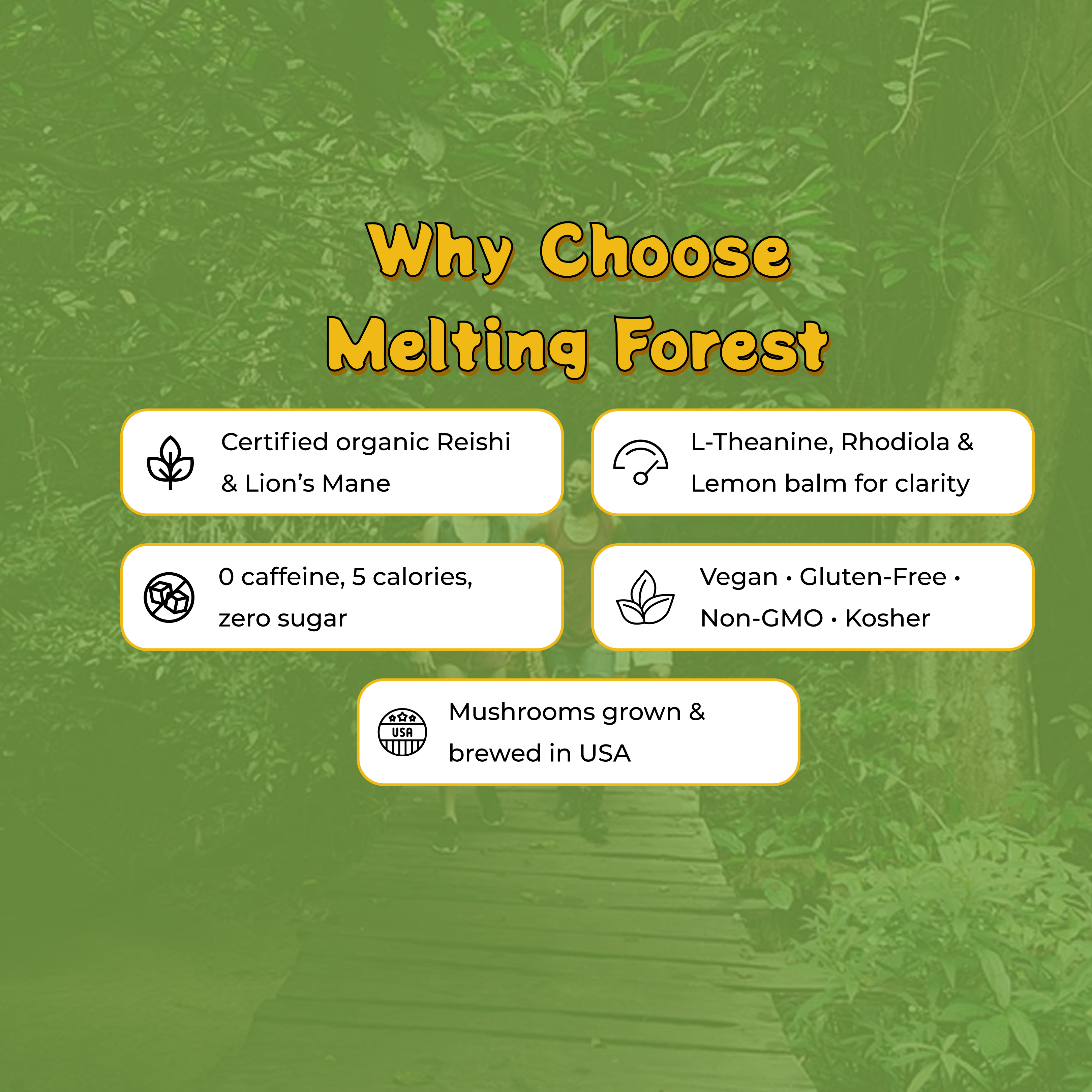 Mushroom D-Stress Drink 12 Pack - Yuzu Lime by Melting Forest