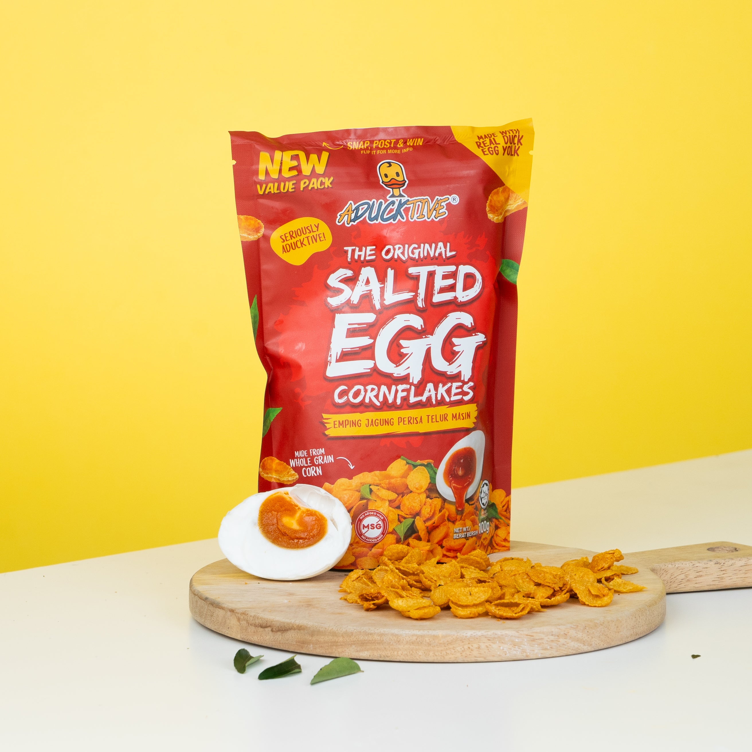 SALTED EGG CORNFLAKE CHIP - CRUNCHY SAVORY SNACK