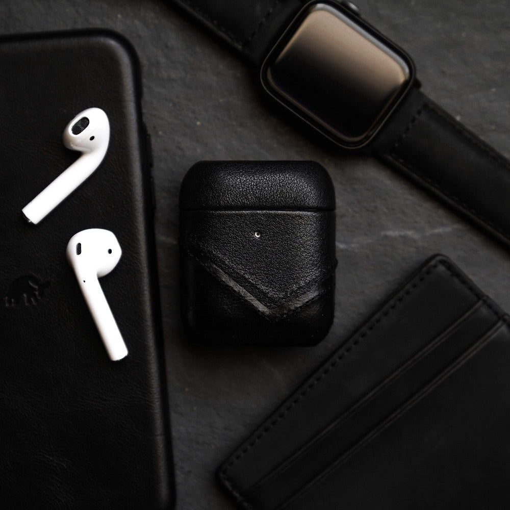 Leather AirPods Cases - BLACK EDITION by Bullstrap