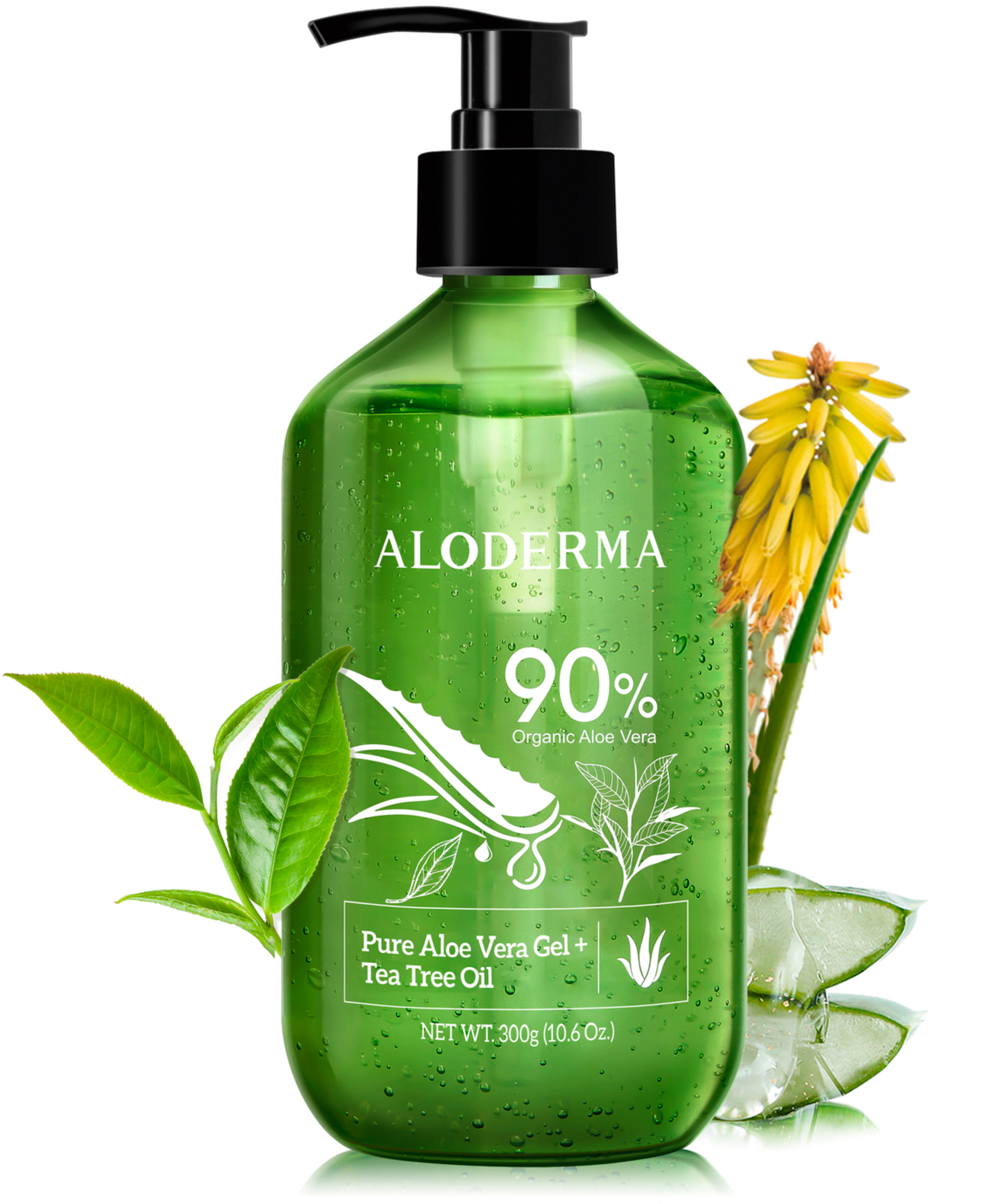 ALODERMA Pure Aloe Vera Gel + Tea Tree Oil by AloeCure