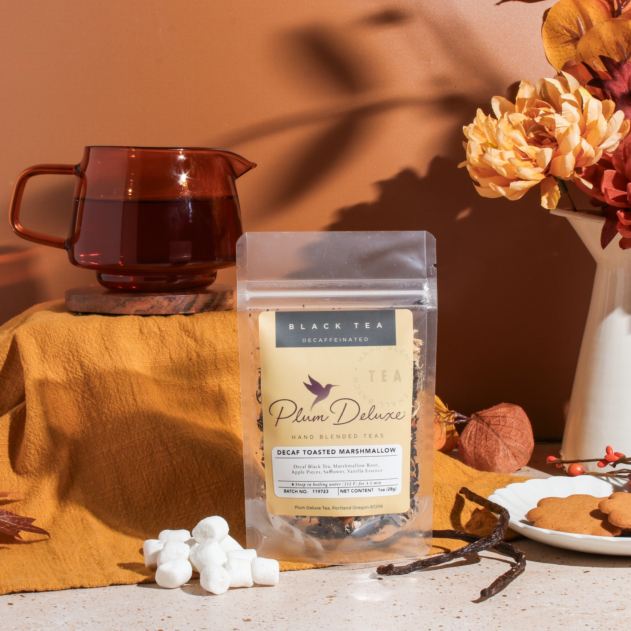 Toasted Marshmallow Blend Decaf Black Tea by Plum Deluxe Tea