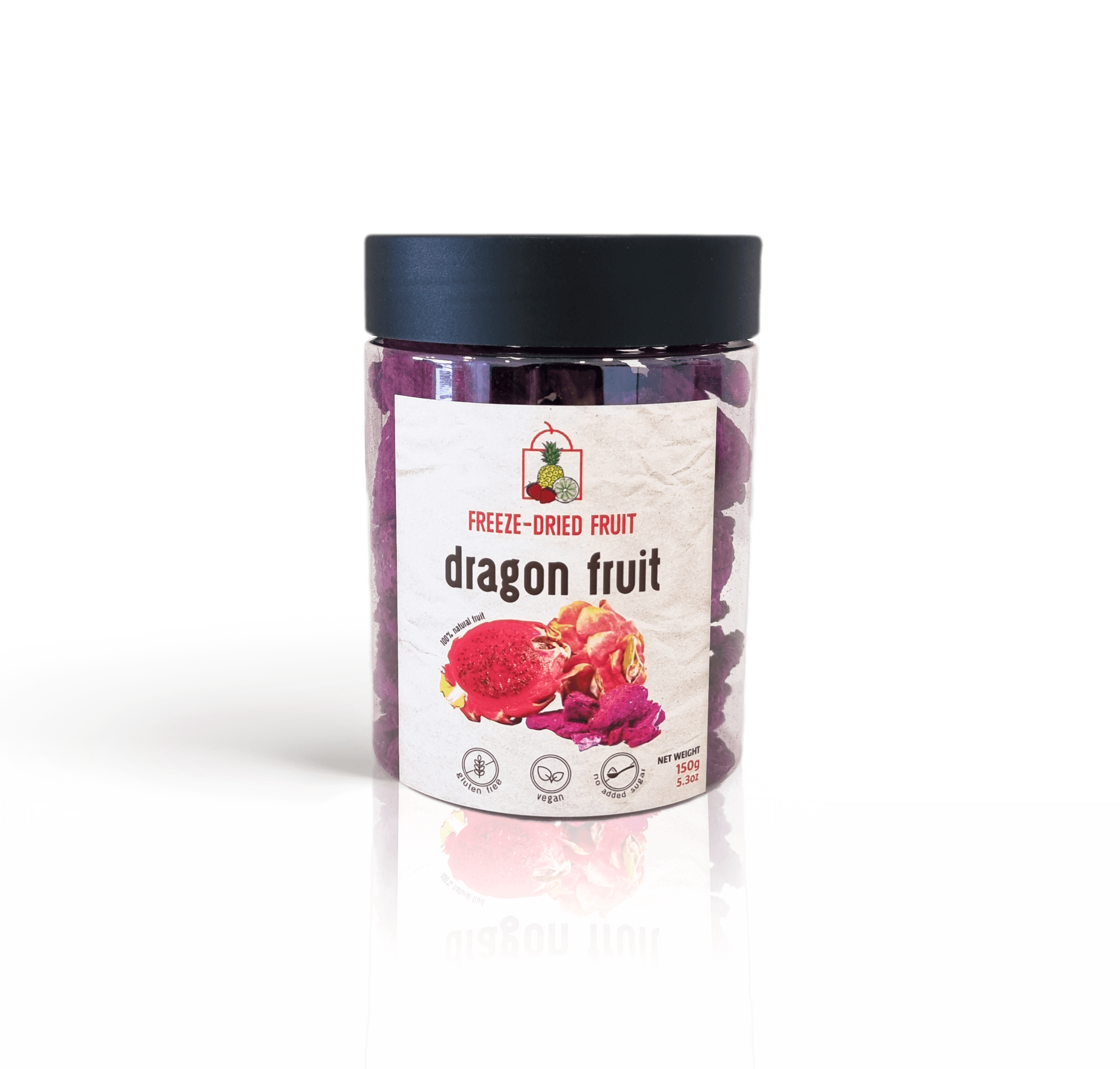 Freeze Dried Dragon Fruit Snack by Diaita Smart Foods (Worldwide Shipping)