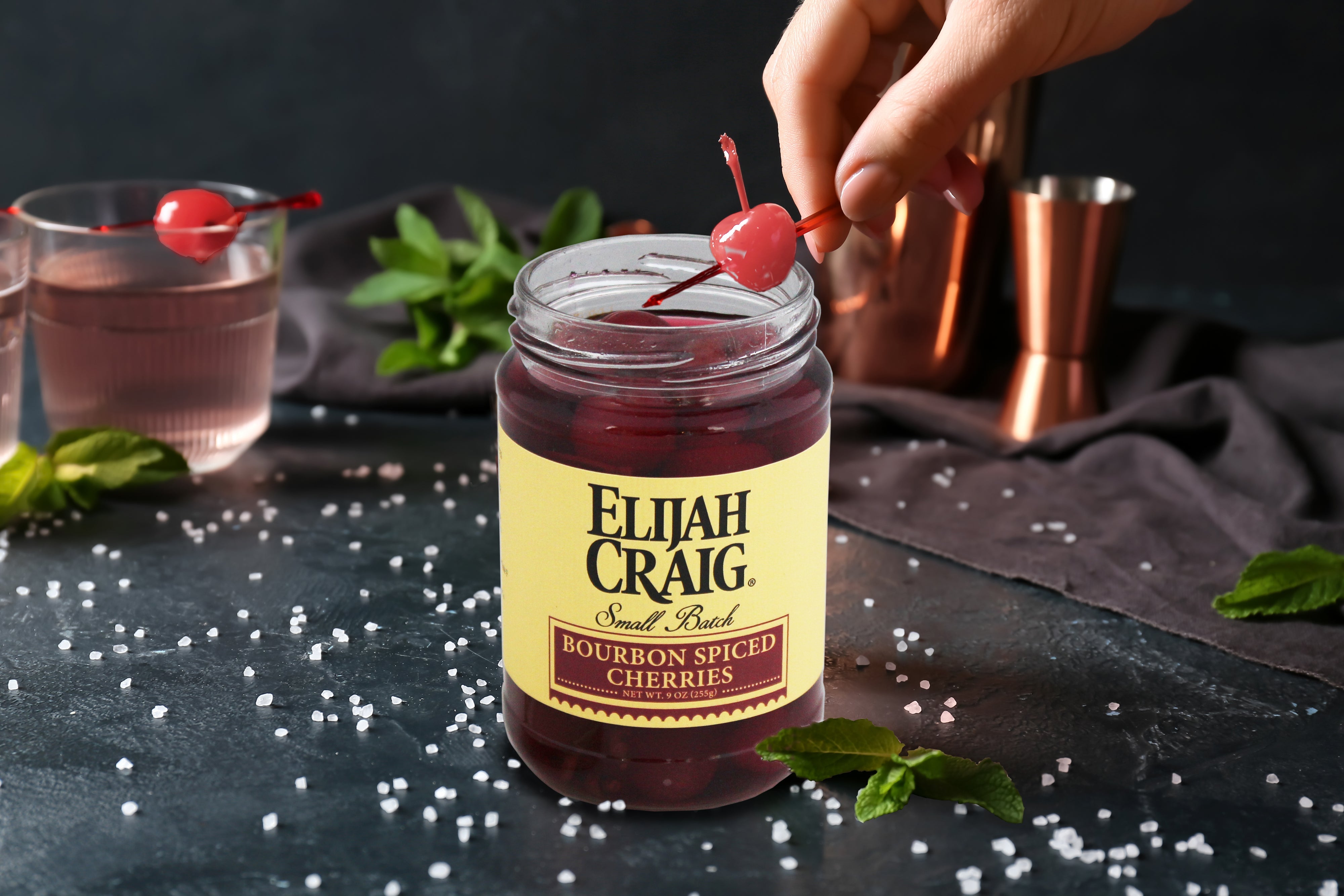 ELIJAH CRAIG® Bourbon Spiced Cherries by Bourbon Country Products