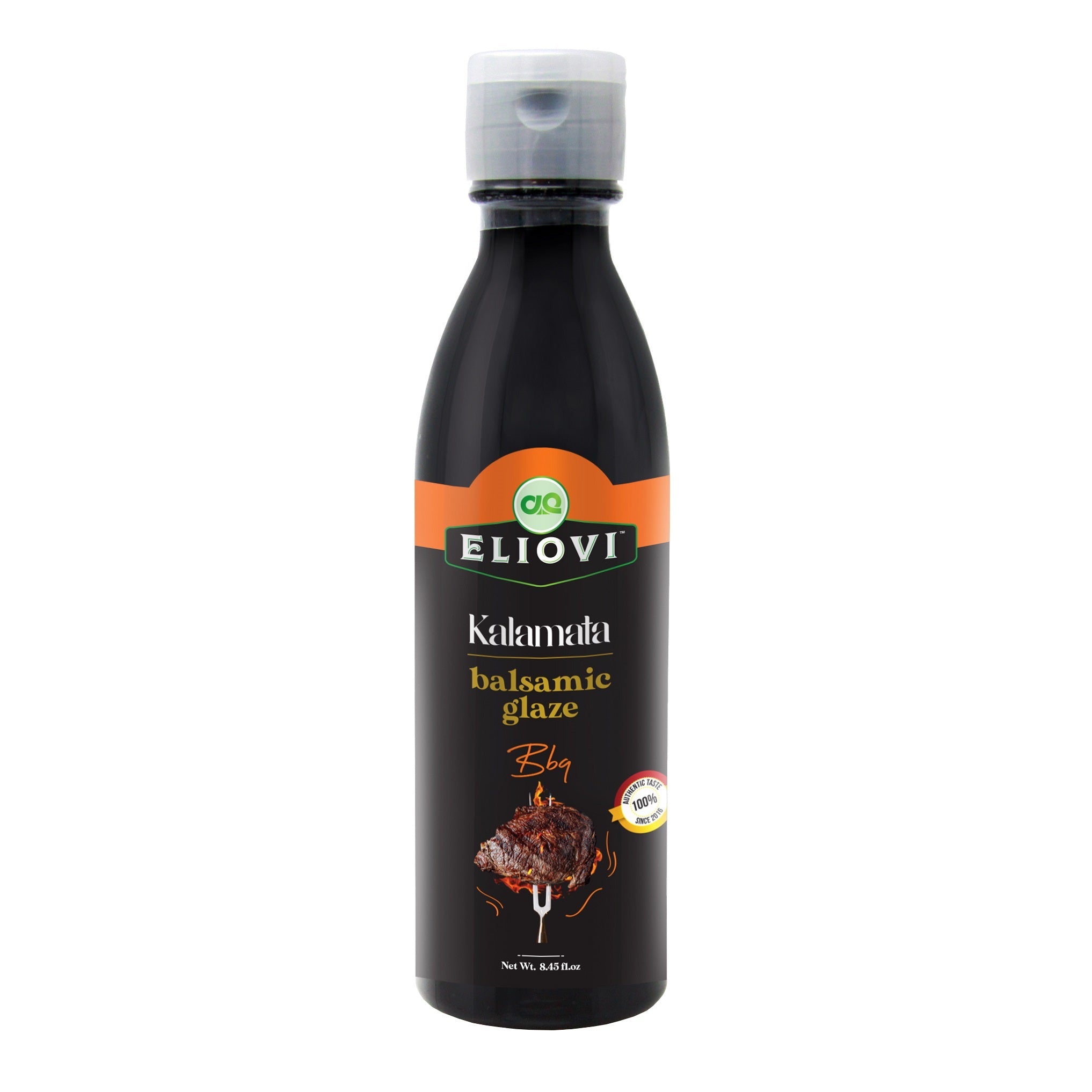 Eliovi  Balsamic Glaze BBQ.  Pack of 1, 3, 6, 12 bottles of 8.45 Fl. Oz each by Alpha Omega Imports