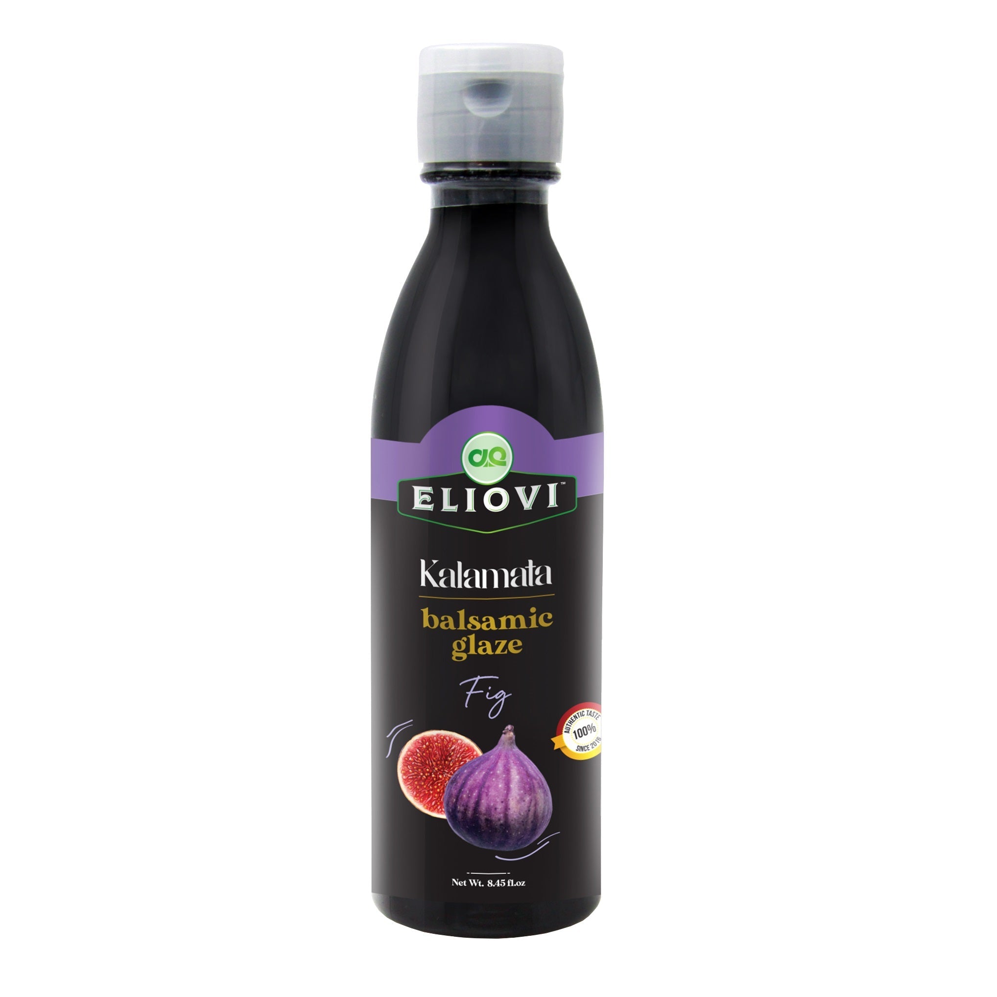 Eliovi  Balsamic Glaze Fig. Pack of 1, 3, 6, 12 bottles of 8.45 Fl. Oz each by Alpha Omega Imports