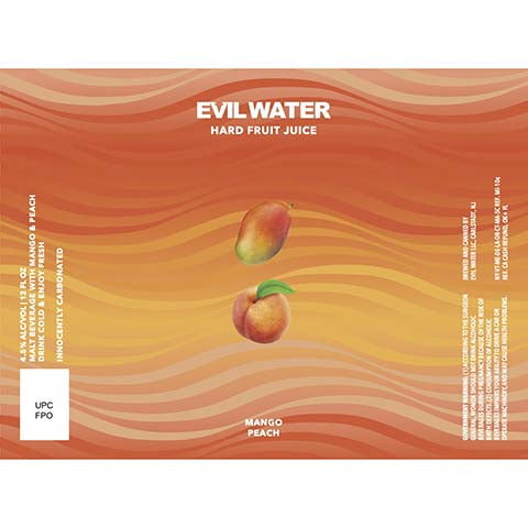 Evil Water Hard Fruit Juice (Mango Peach) by CraftShack Liquor Store