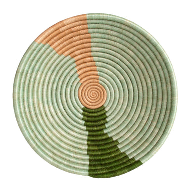  Restorative Woven Bowl - 10" Apricot & Olive by Kazi Goods - Wholesale Kazi Goods - Wholesale Perfumarie