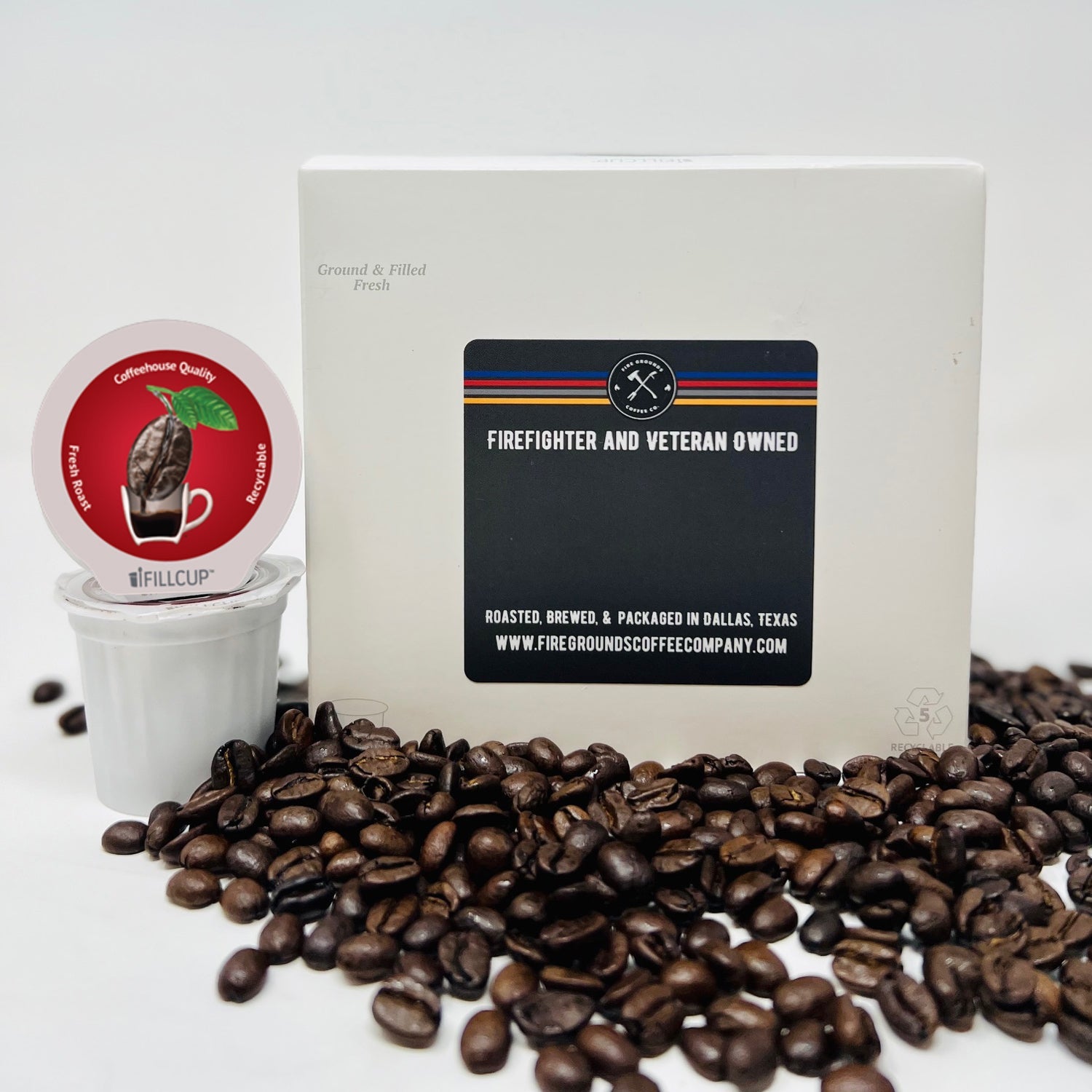 Medium Roast Coffee Pods by fire grounds coffee company