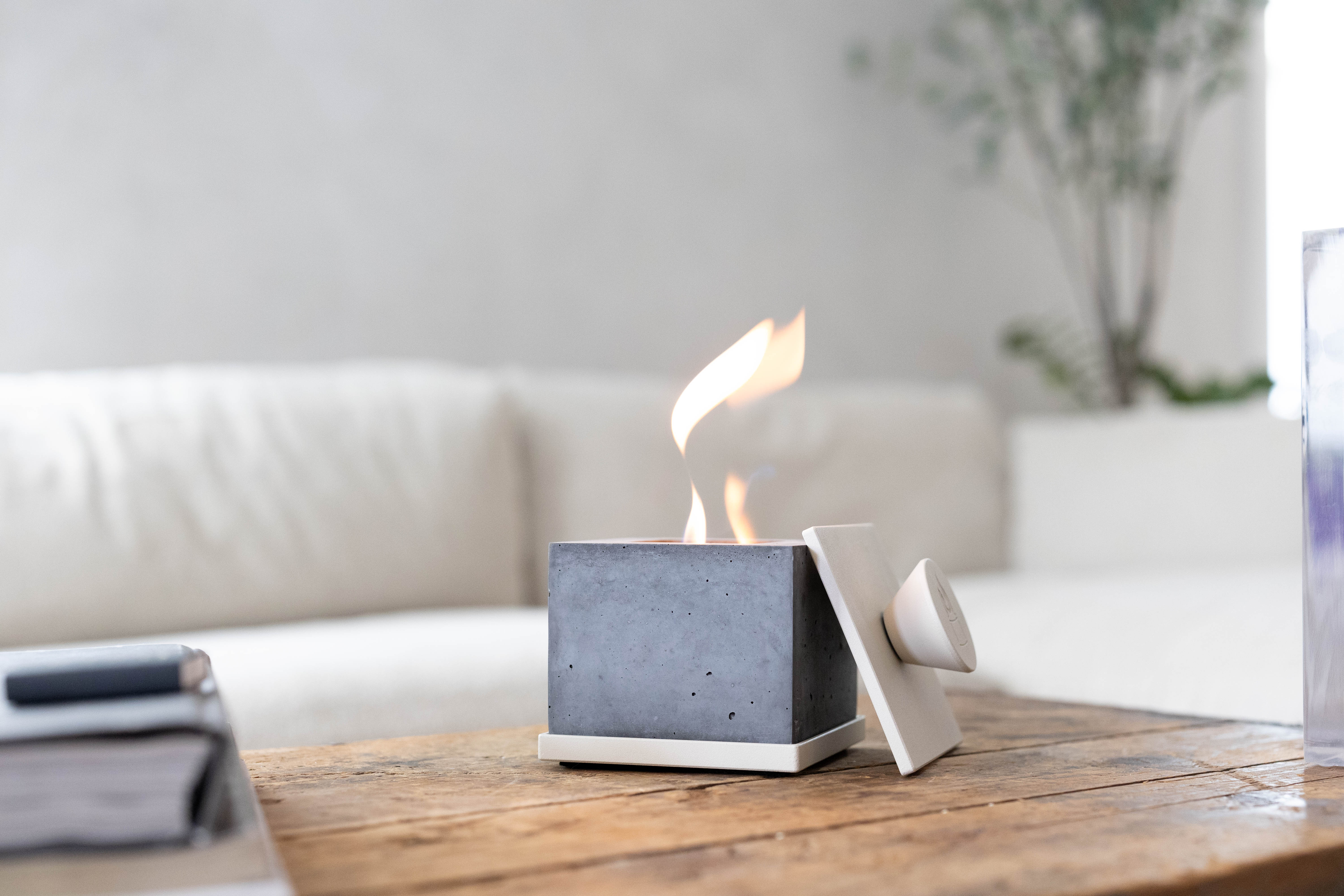 Square Personal Fireplace by FLIKRFIRE