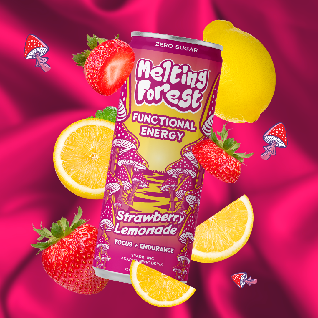 Mushroom Energy Drink 12 Pack - Variety Pack by Melting Forest