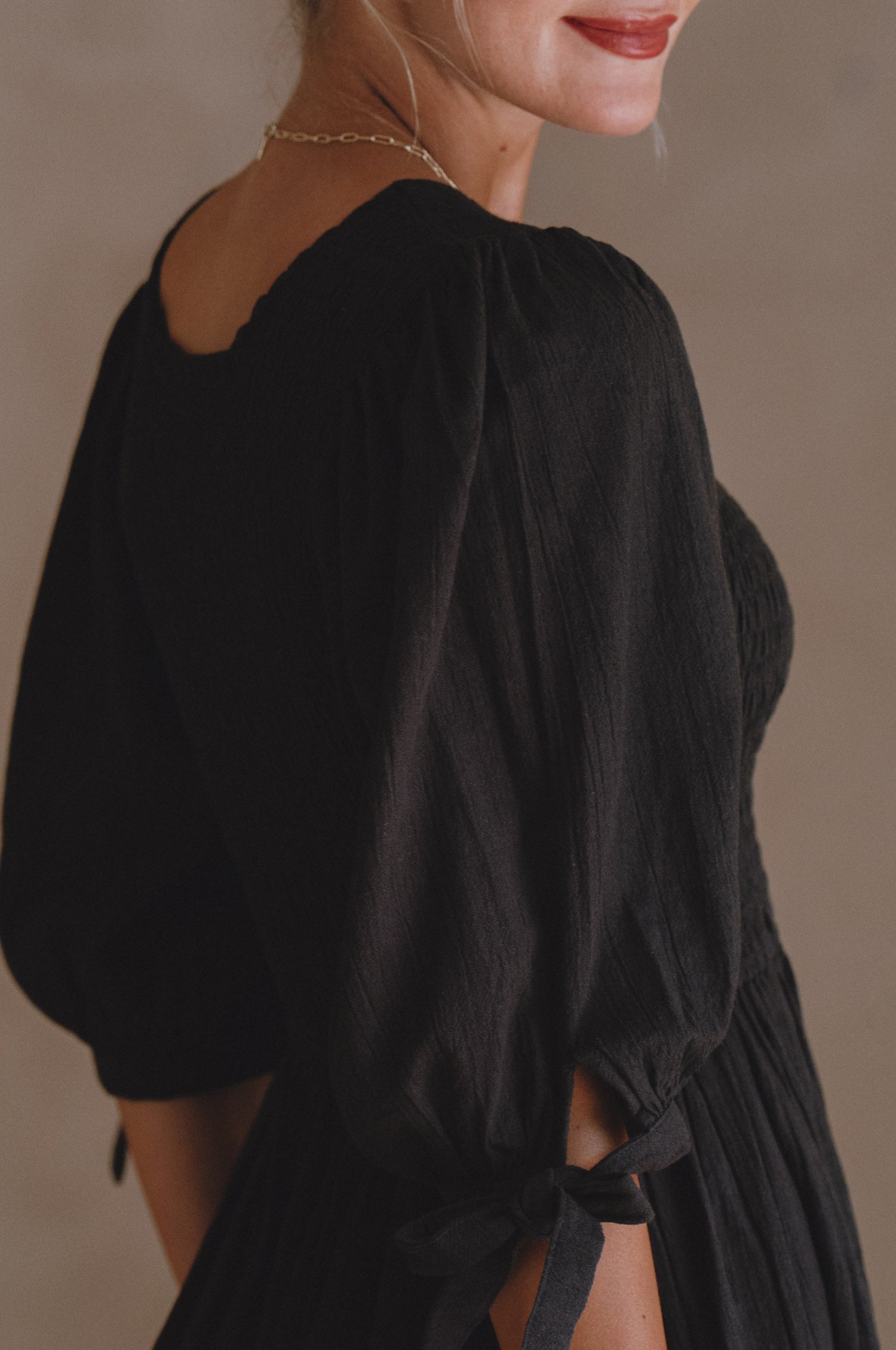 Freya Smocked Linen Midi Dress by Bali ELF