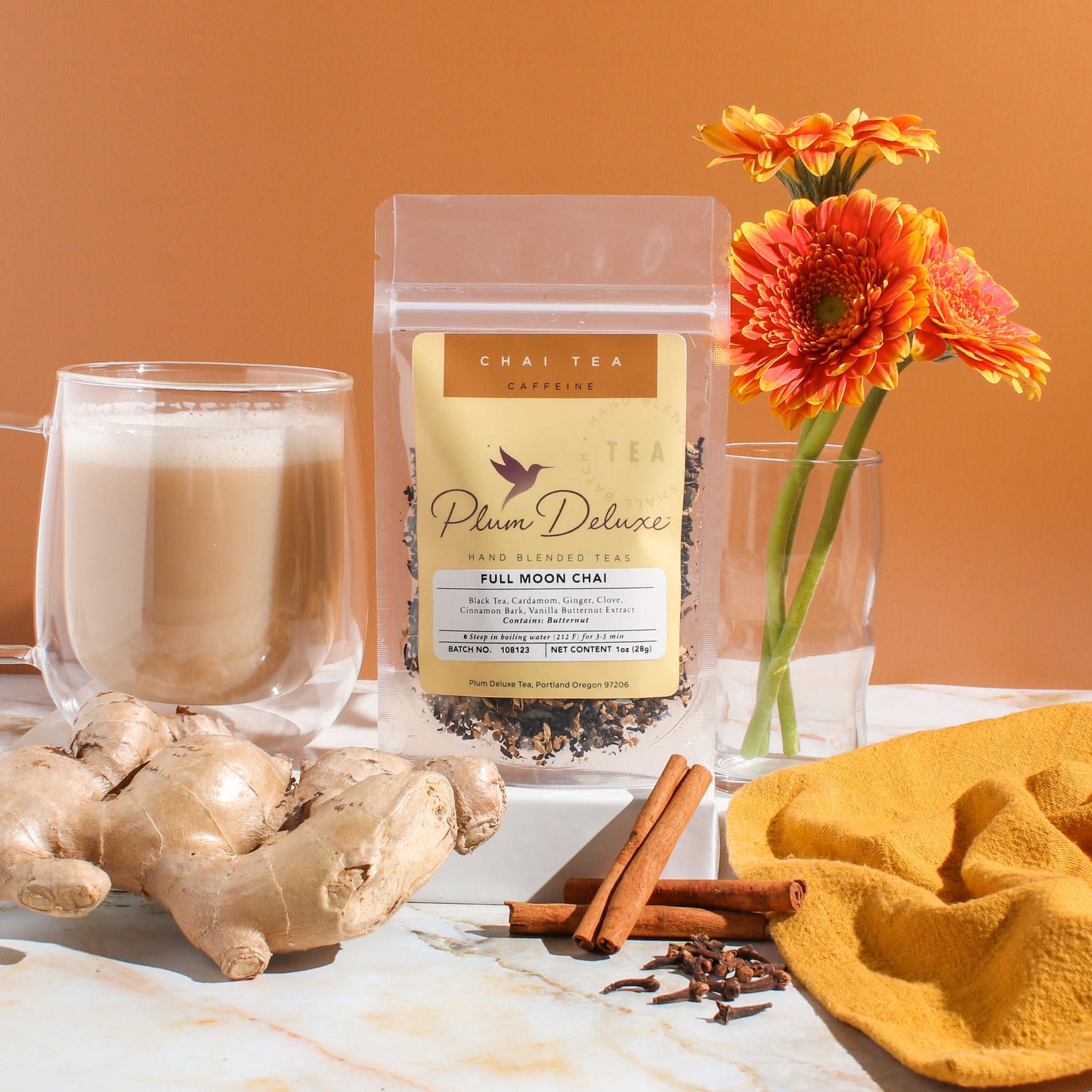 Full Moon Chai (Vanilla Butternut Masala Chai) by Plum Deluxe Tea