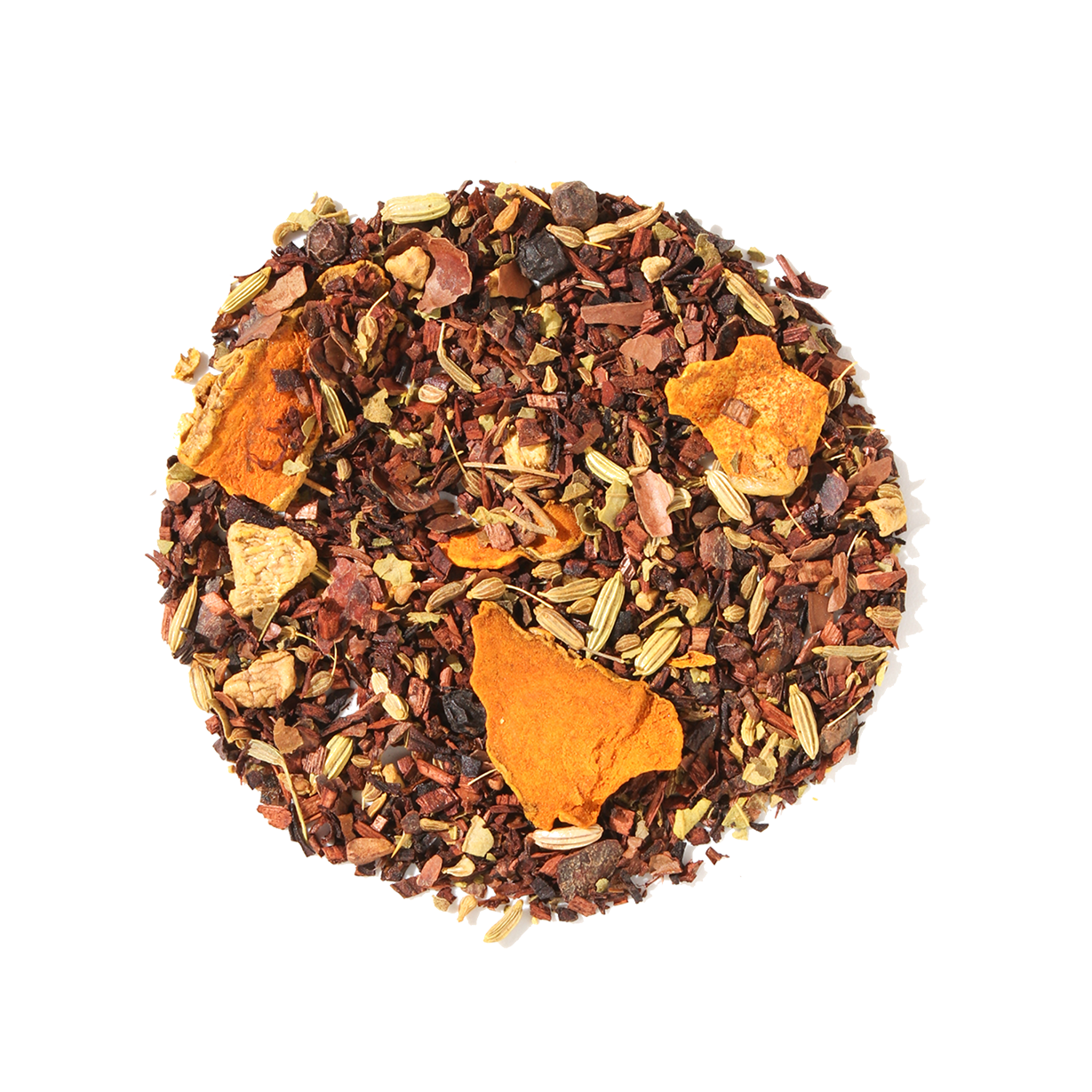 Golden Cacao Herbal Tea (Turmeric - Chocolate) by Plum Deluxe Tea