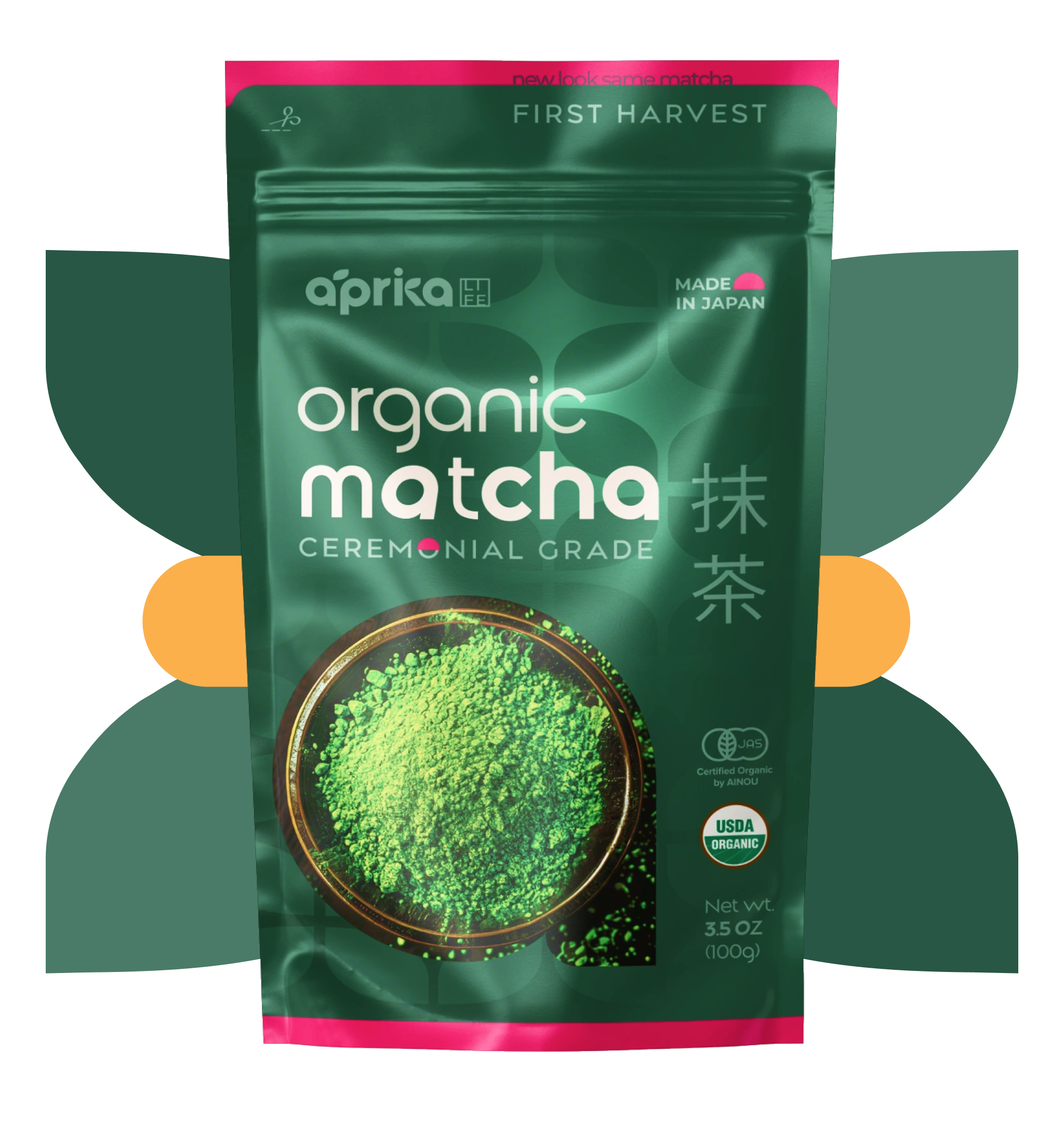 Organic Japanese Ceremonial Grade Matcha Green Tea Powder by Aprika Life