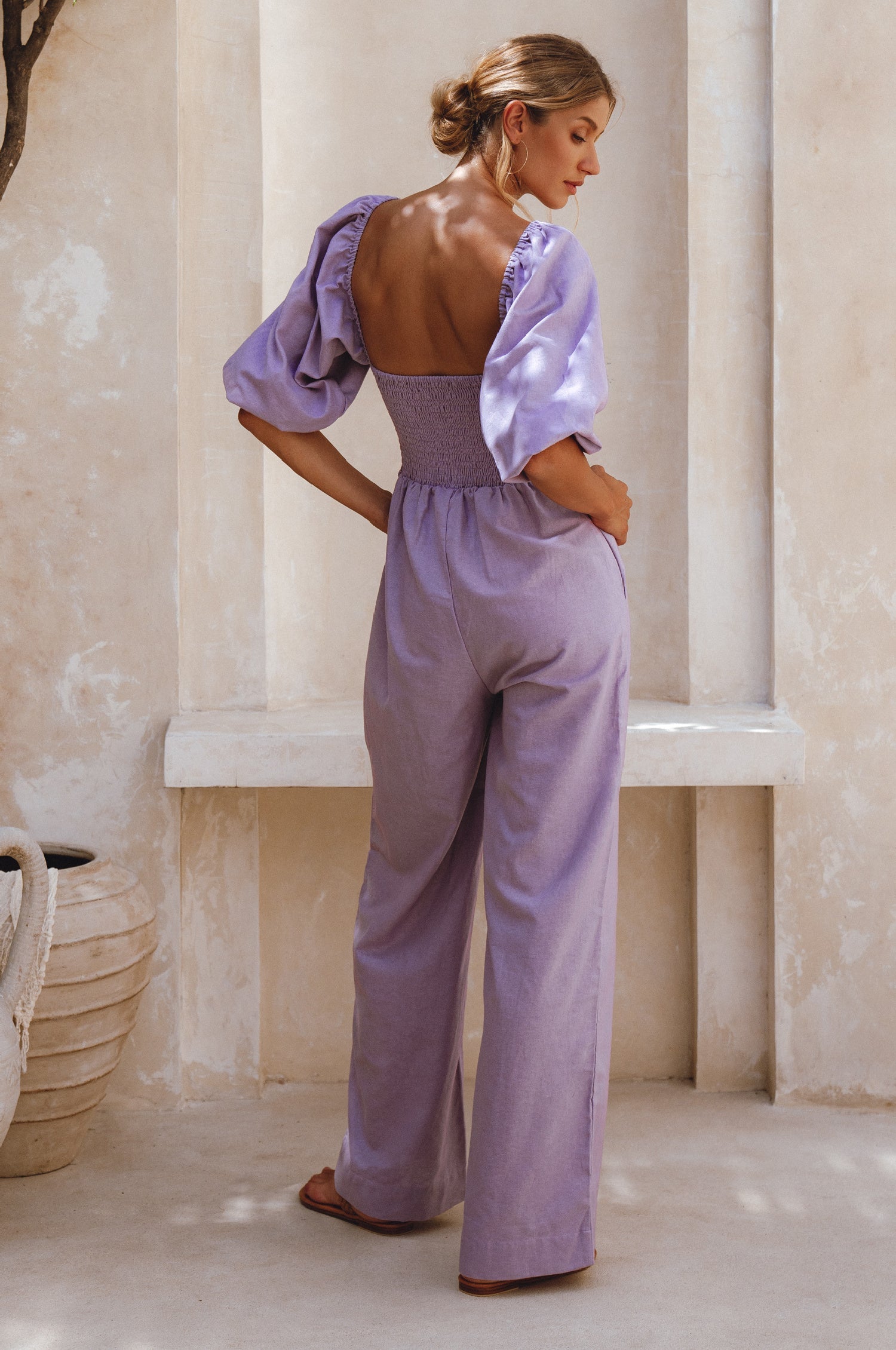 Heaven Bay Linen Jumpsuit by Bali ELF