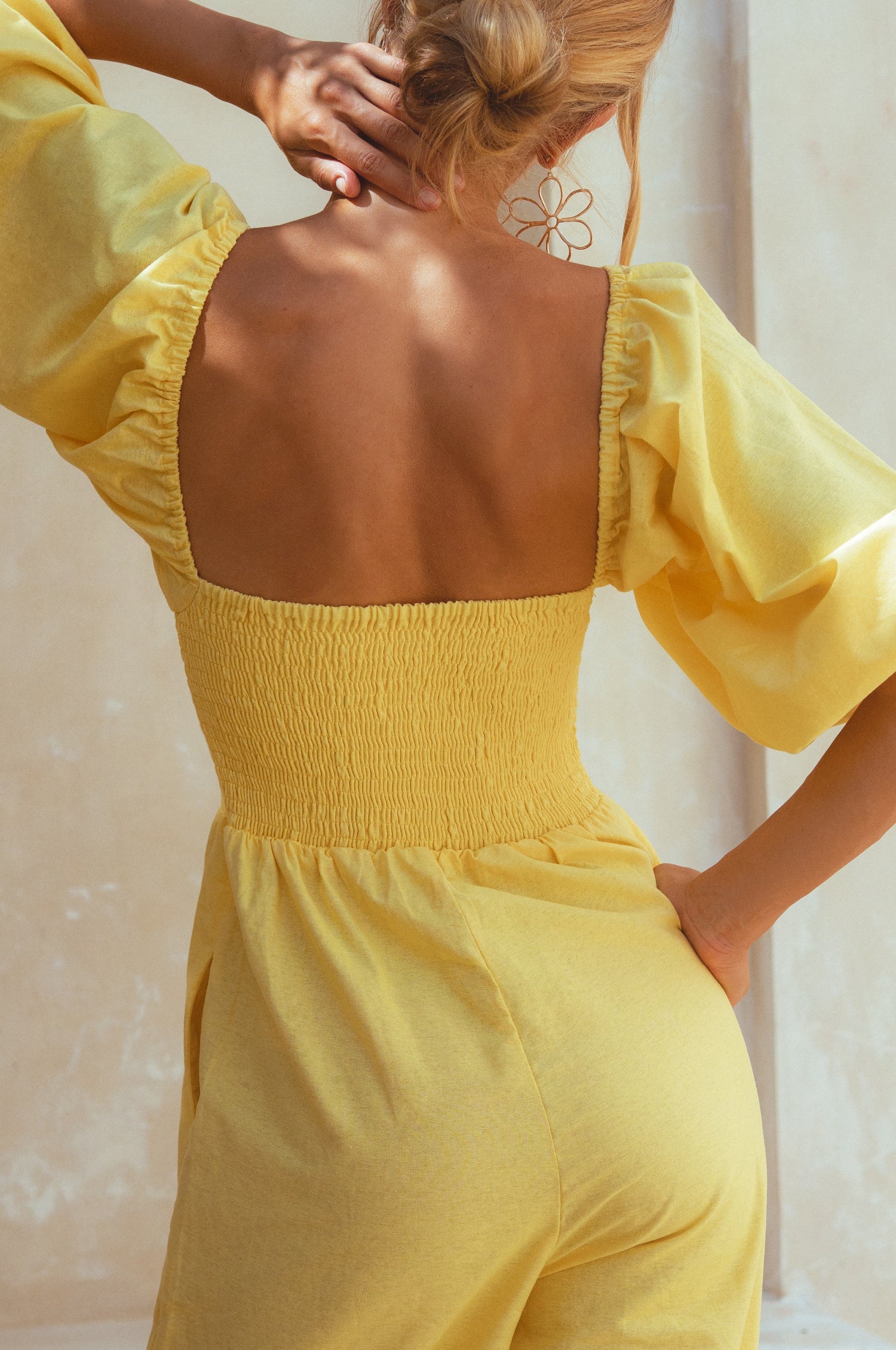 Heaven Bay Linen Jumpsuit by Bali ELF