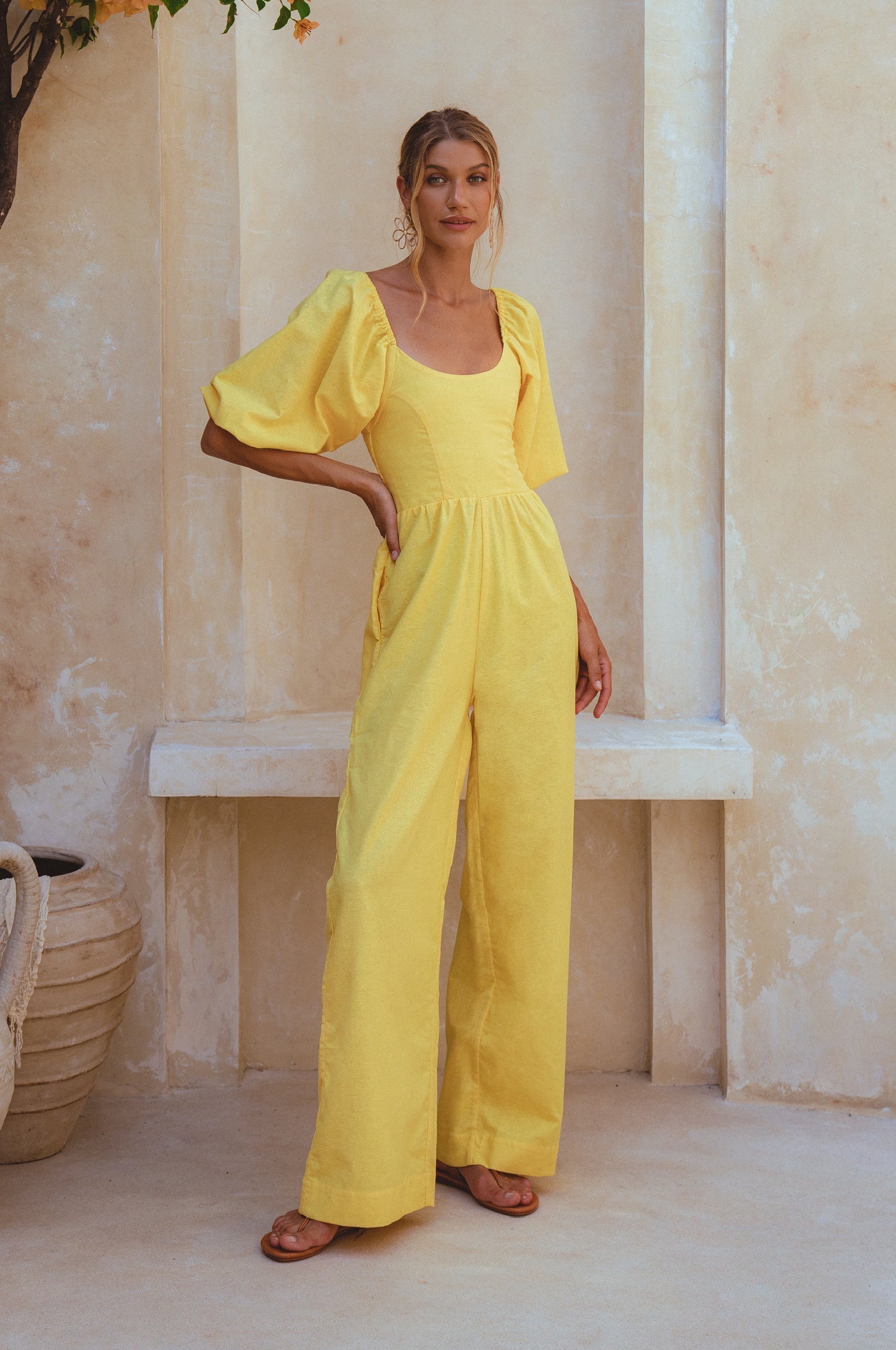 Heaven Bay Linen Jumpsuit by Bali ELF