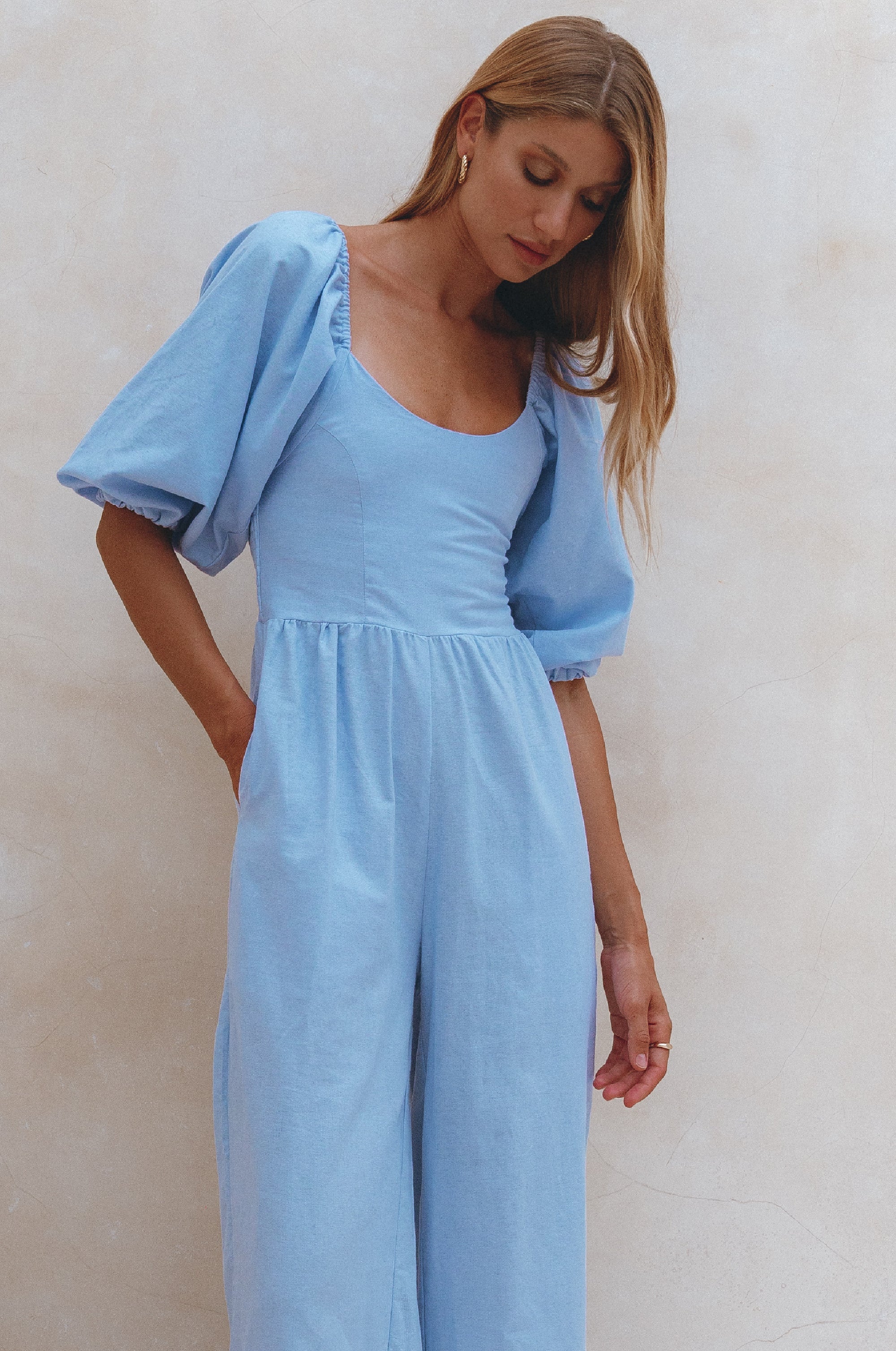 Heaven Bay Linen Jumpsuit by Bali ELF