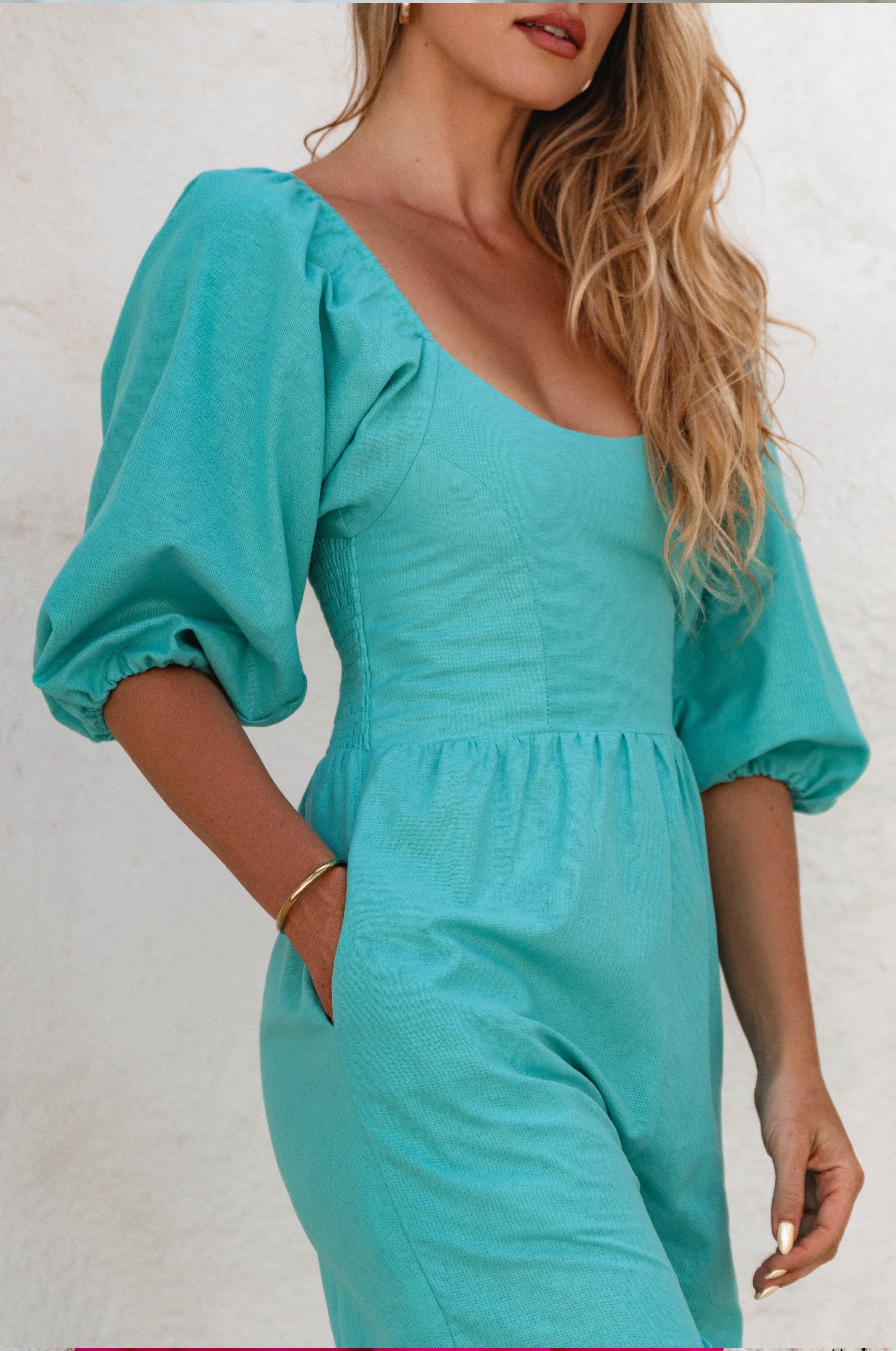 Heaven Bay Linen Jumpsuit by Bali ELF