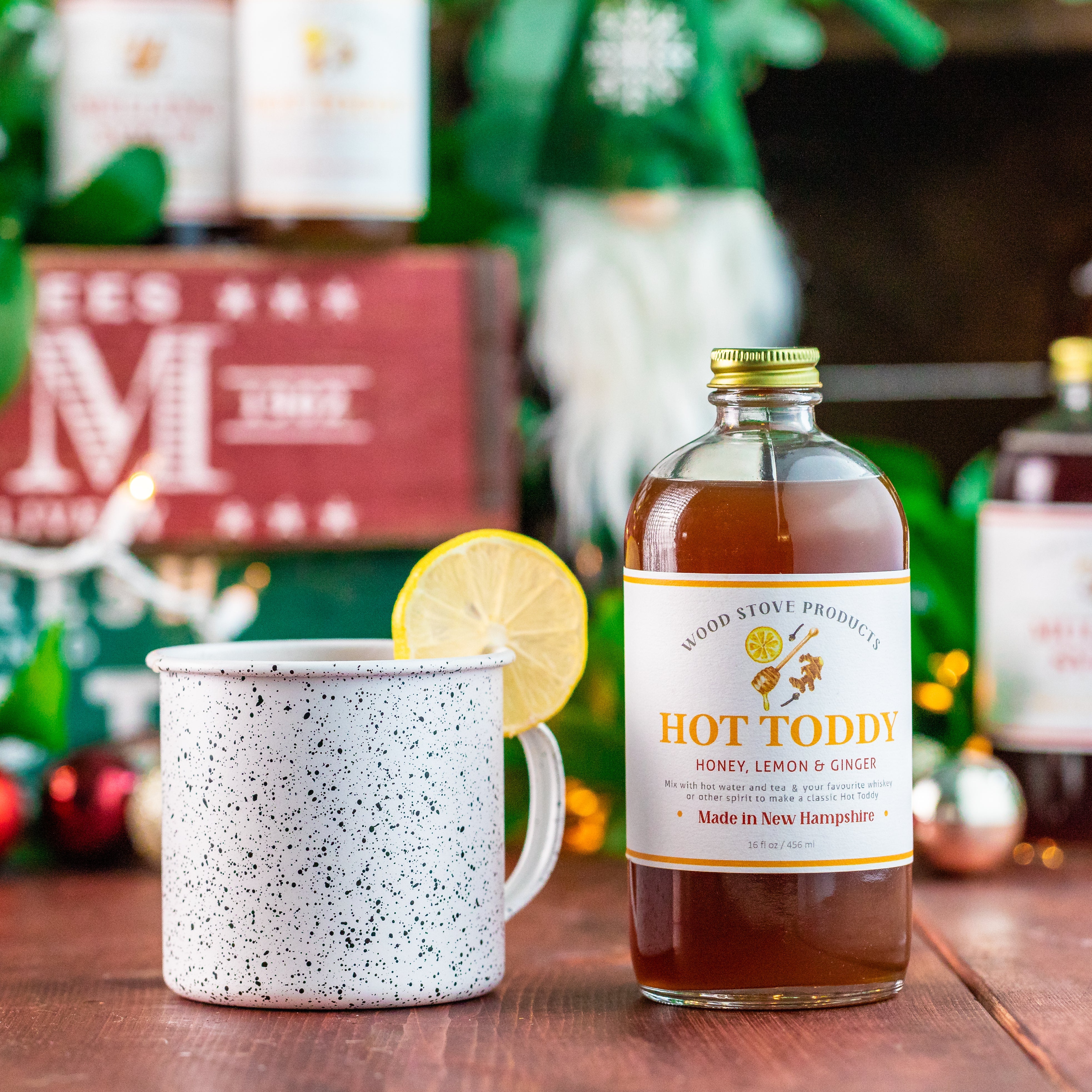 Hot Toddy Mix (Honey, Lemon & Ginger), 16oz by Wood Stove Kitchen