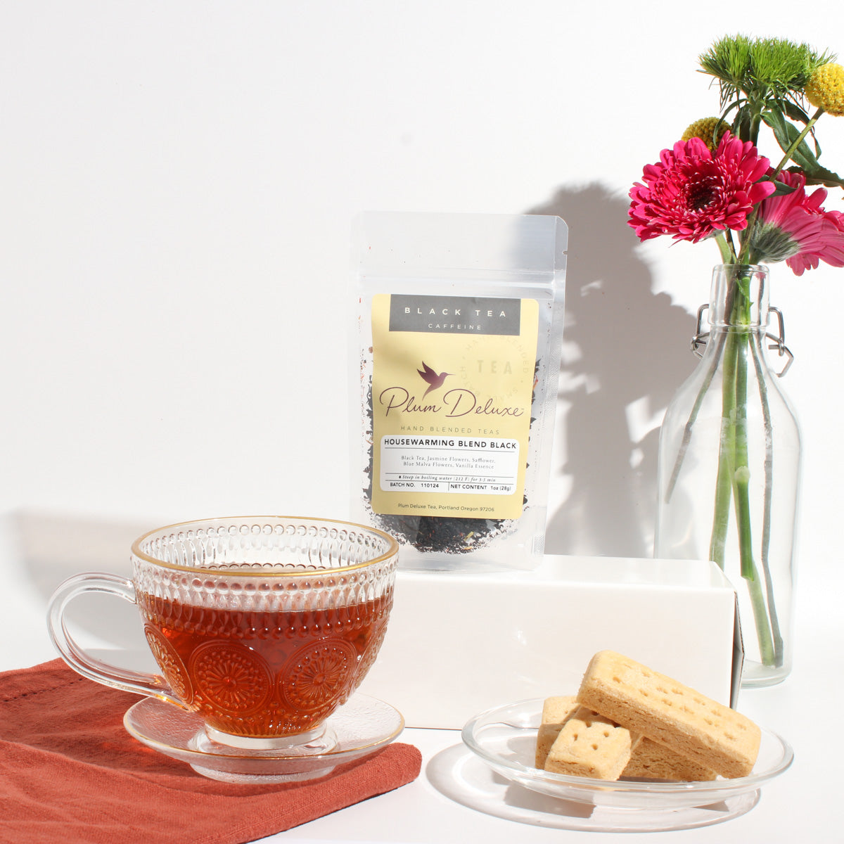 Housewarming Blend Black Tea (Vanilla Creme Brulee) by Plum Deluxe Tea