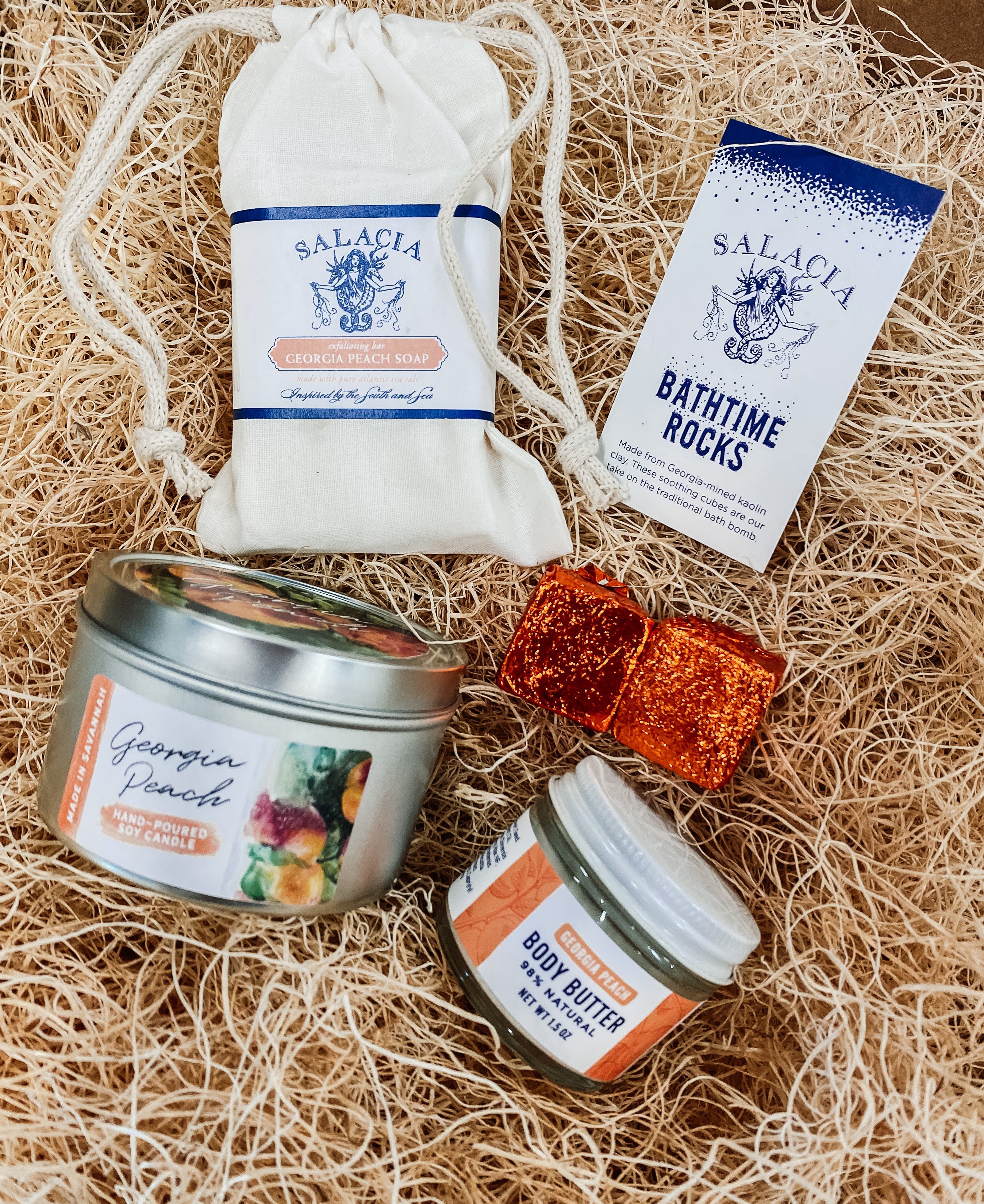 Georgia Peach Gift Set by Salacia Salts