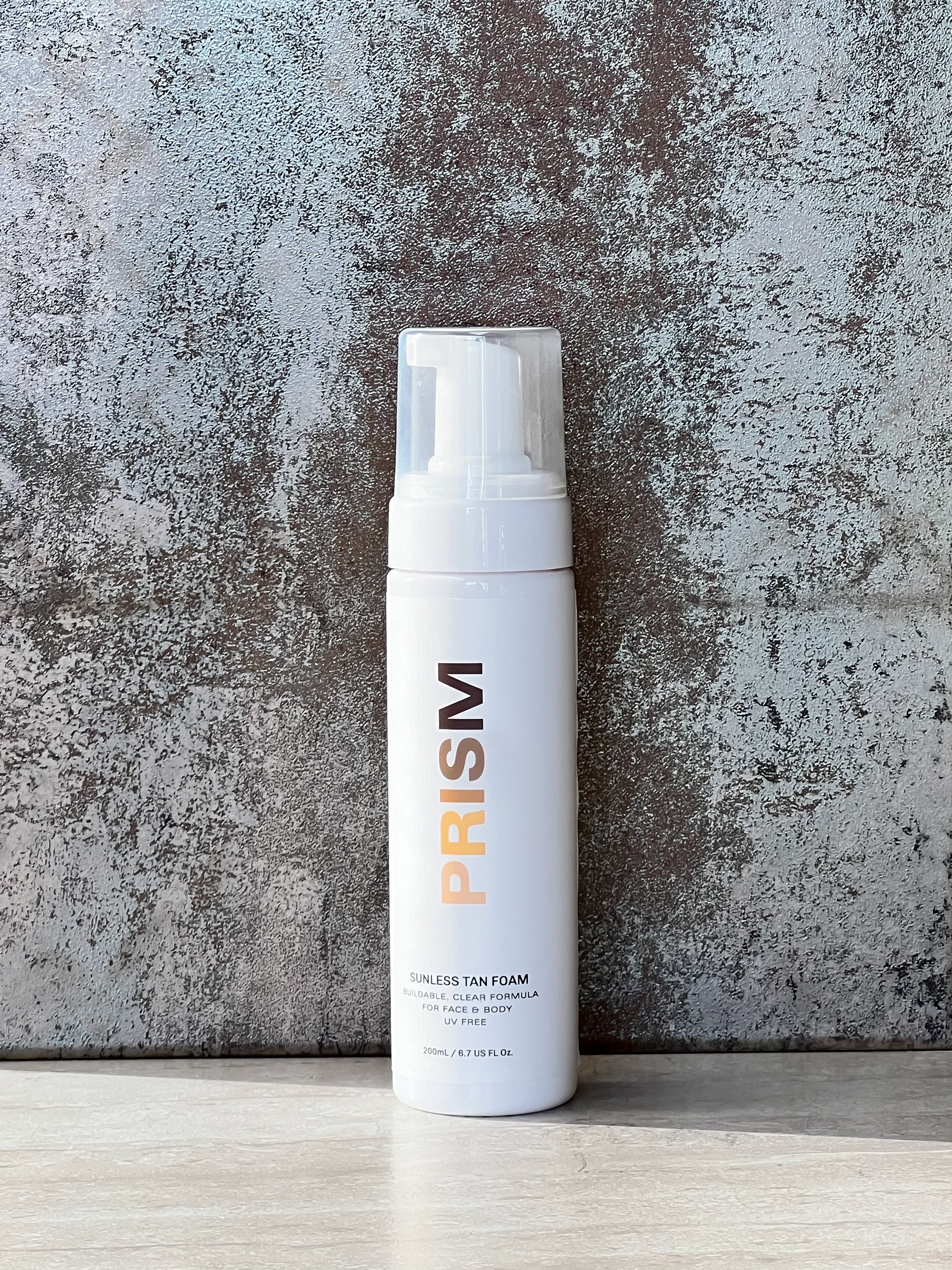 Clear & Buildable Sunless Tan Foam by Prism