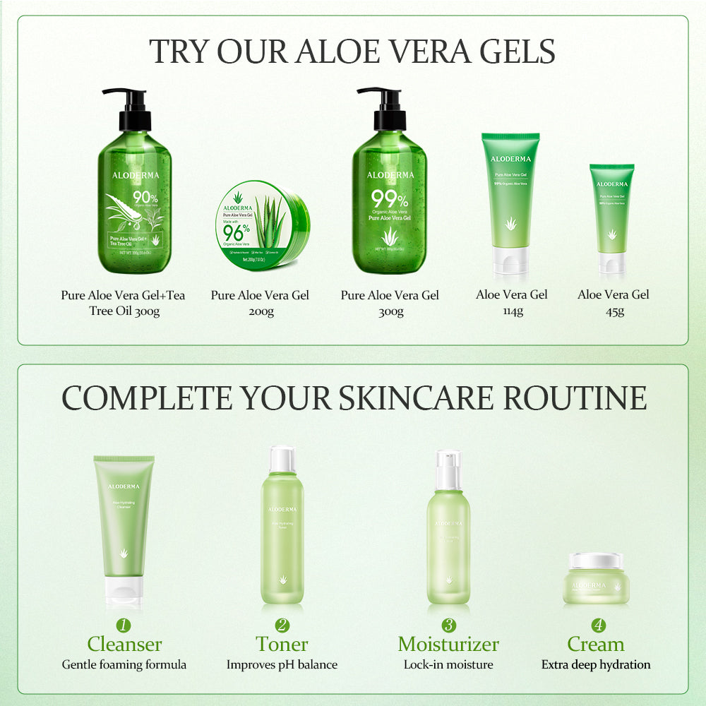 ALODERMA Pure Aloe Vera Gel + Tea Tree Oil by AloeCure