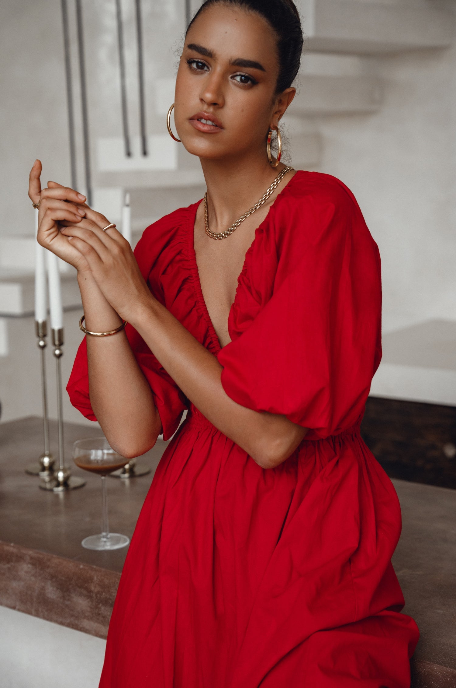 Kezas Cotton Maxi Dress by Bali ELF