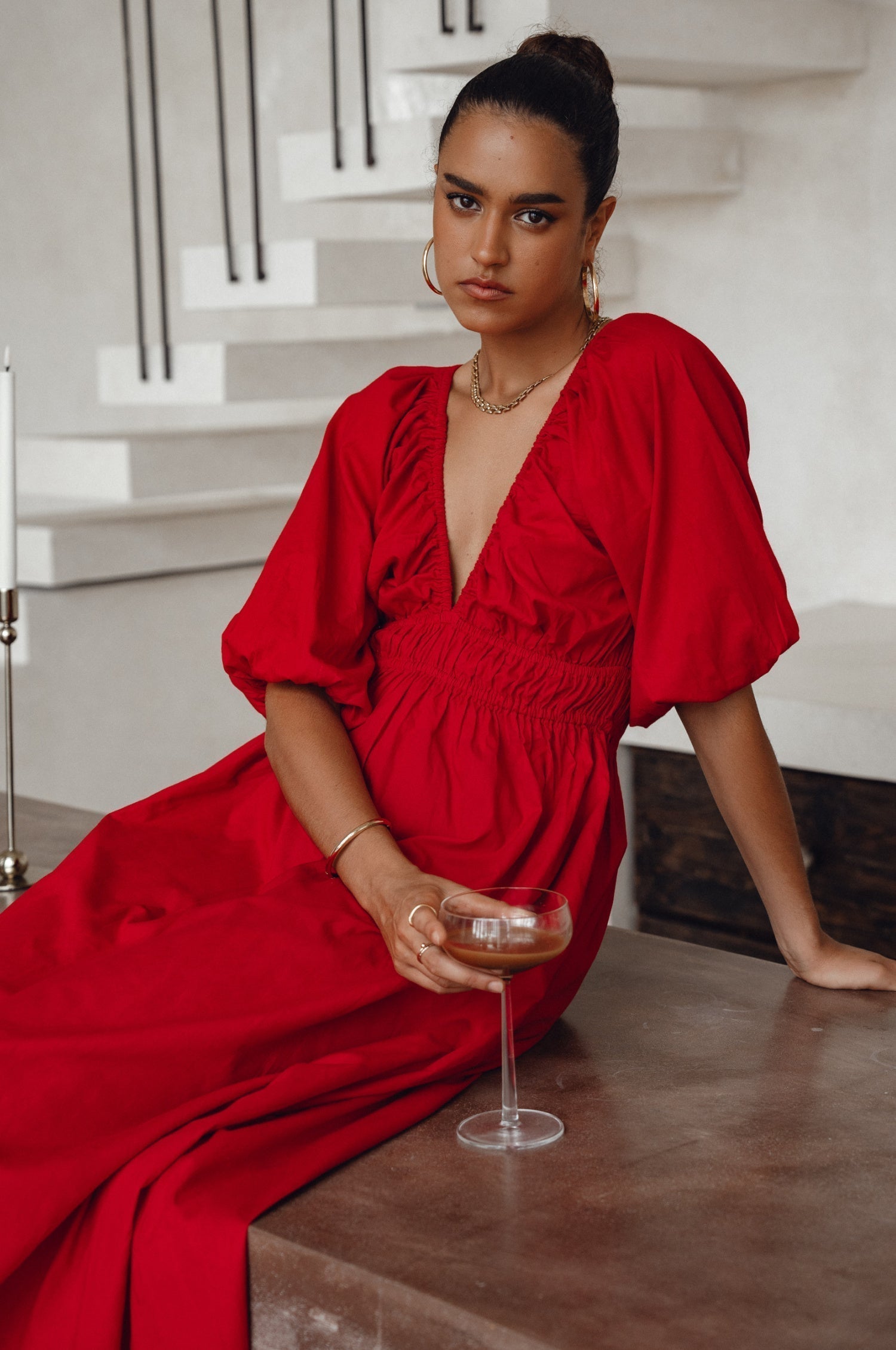 Kezas Cotton Maxi Dress by Bali ELF