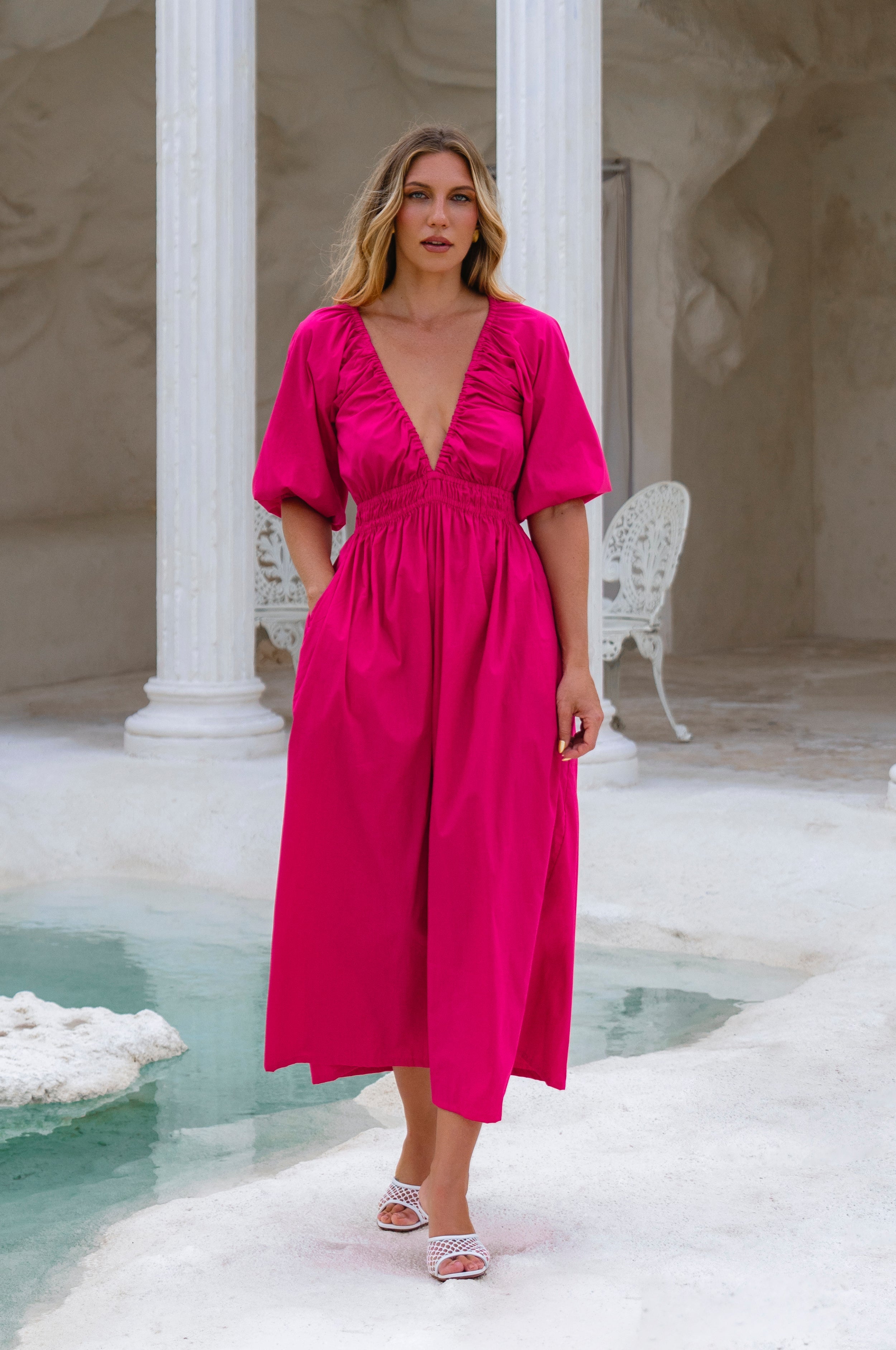 Kezas Cotton Maxi Dress by Bali ELF