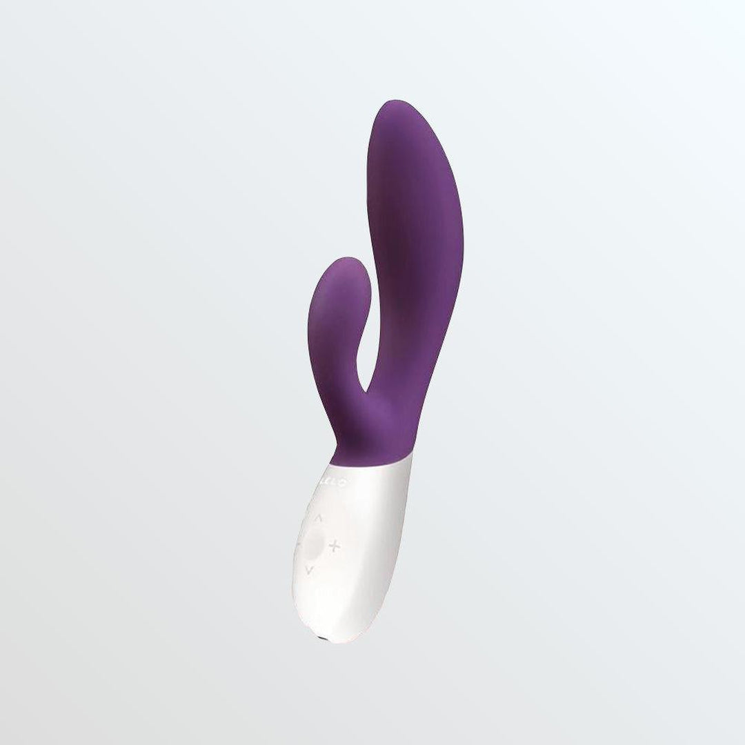 LELO Ina Wave Waterproof Rabbit Vibrator - Plum by Condomania.com