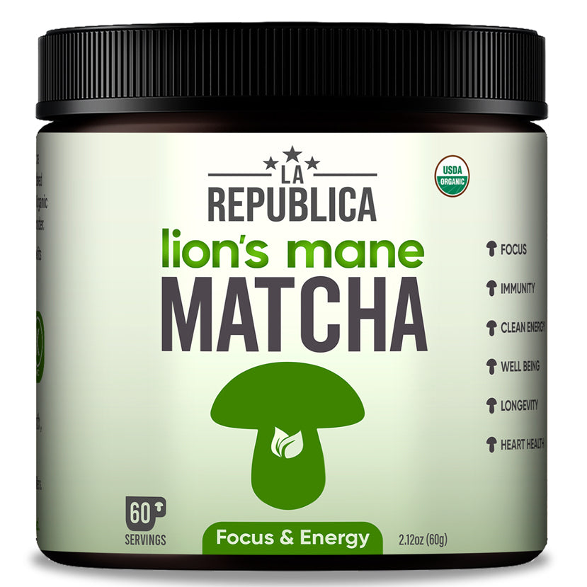 Matcha Green Tea with Lion's Mane by La Republica Superfoods