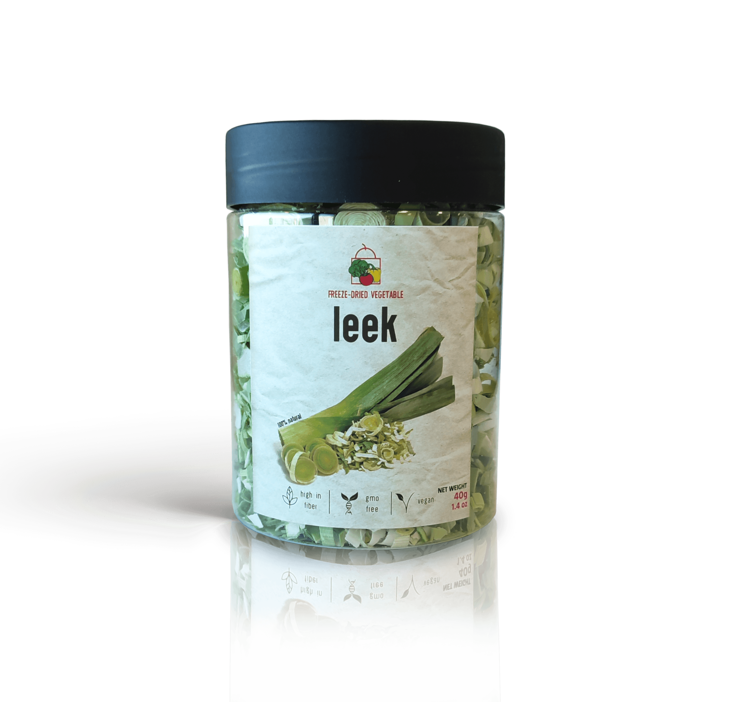 Freeze Dried Leek (Organic) by Diaita Smart Foods (Worldwide Shipping)