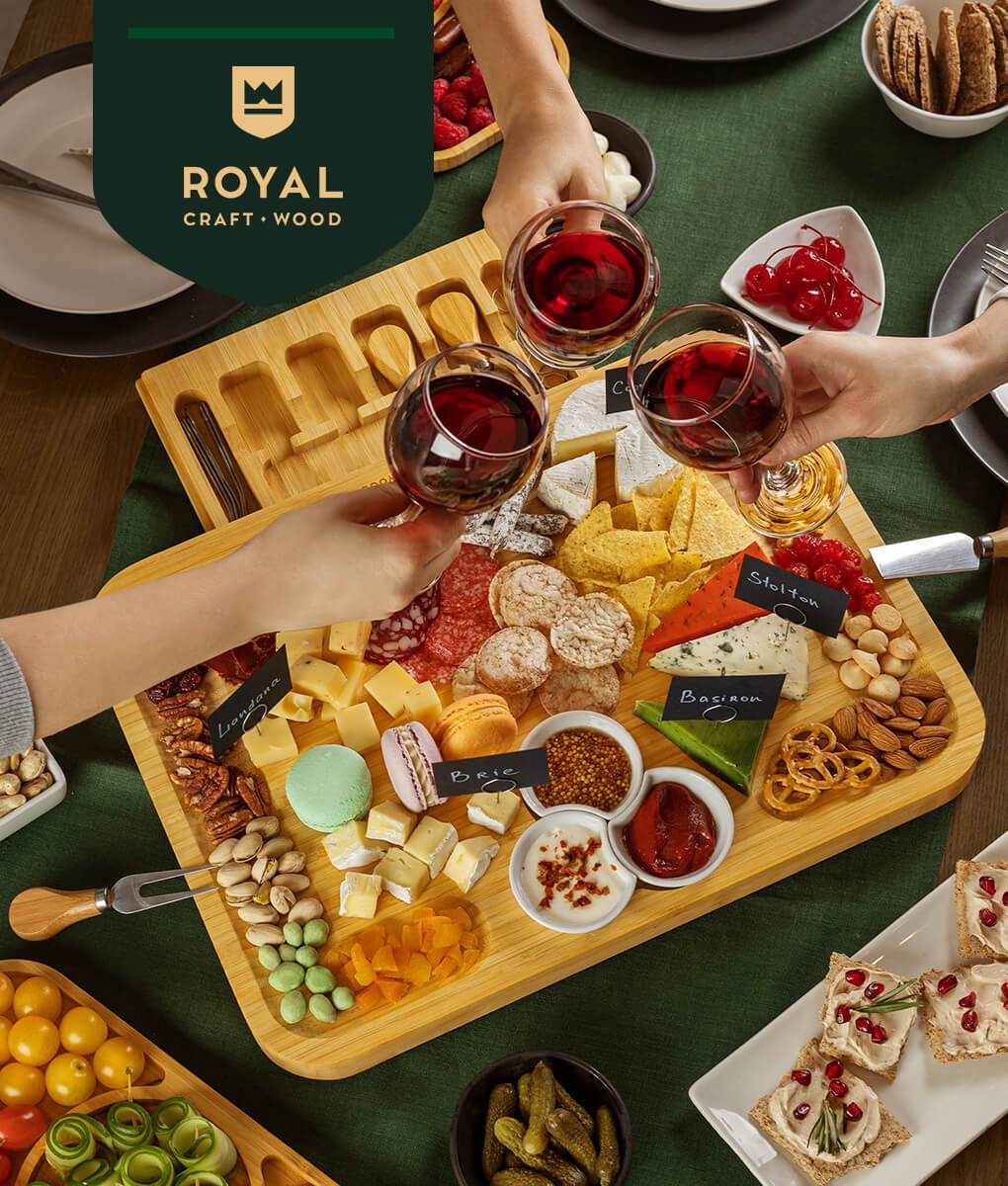 Large charcuterie board by Royal Craft Wood