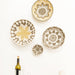  12" Large Gold Hope Round Basket by Kazi Goods - Wholesale Kazi Goods - Wholesale Perfumarie