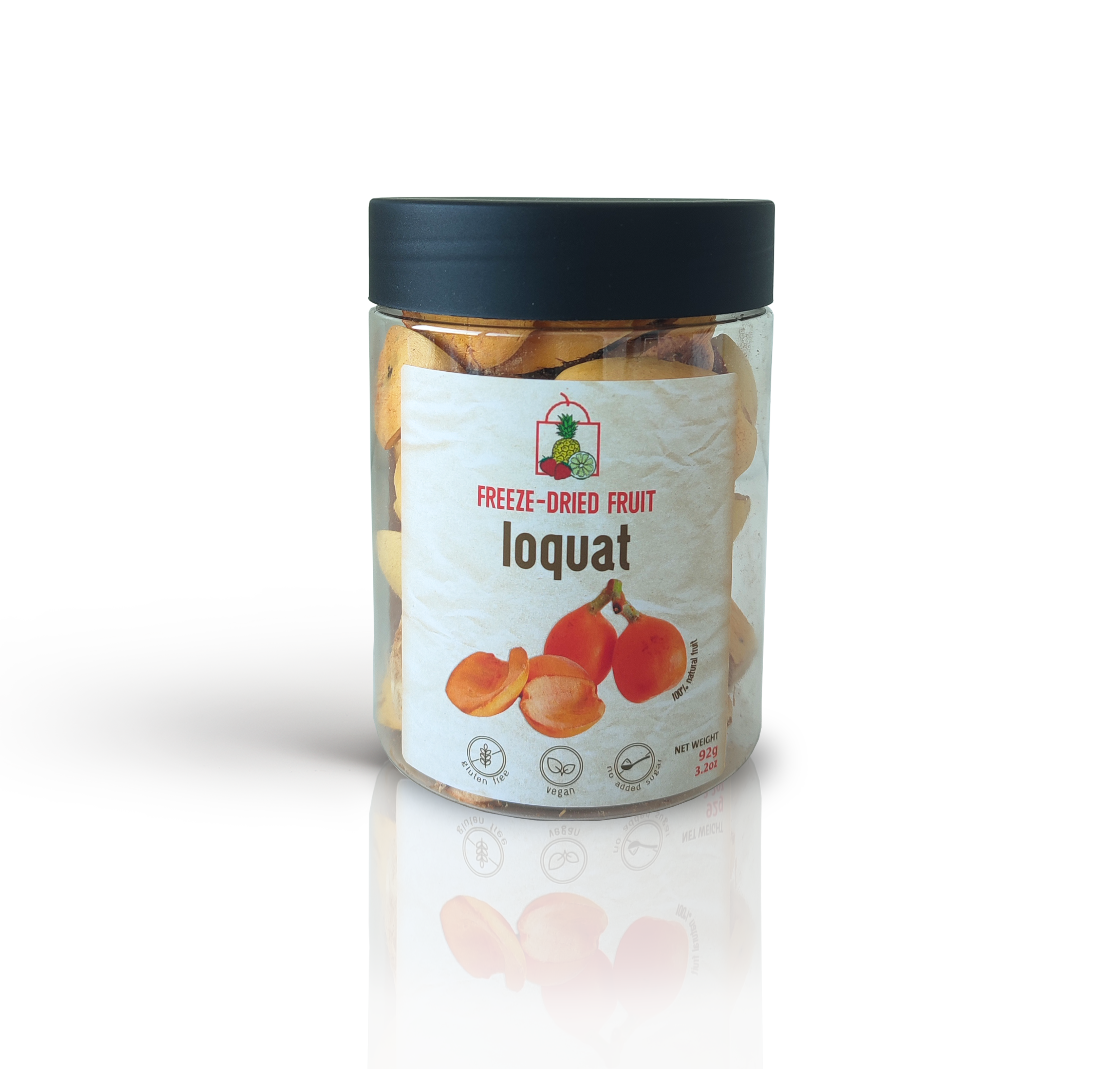 Freeze Dried Loquat or Medlar by Diaita Smart Foods (Worldwide Shipping)