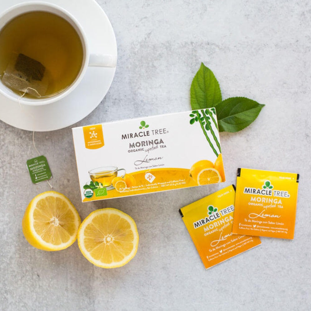 Organic Moringa Tea, Lemon by Miracle Tree